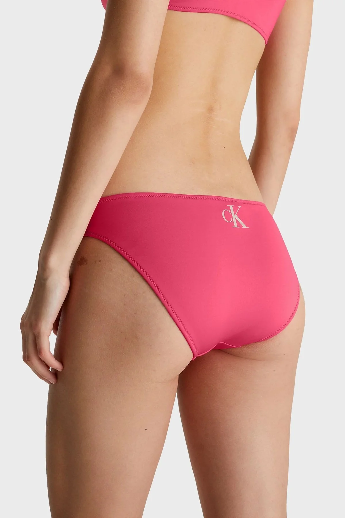 Calvin Klein Logolu Normal Bel KW0KW01987XI1 Bayan Bikini Altı KW0KW01987 XI1 PEMBE - 2
