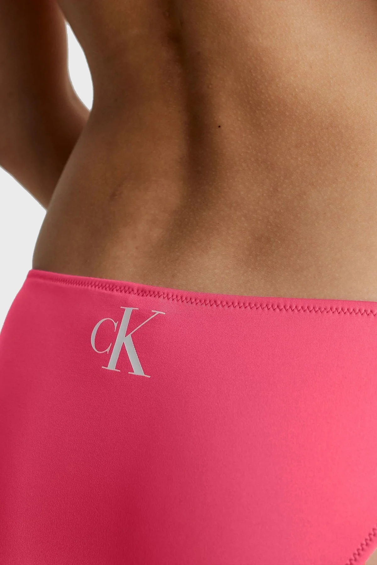 Calvin Klein Logolu Normal Bel KW0KW01987XI1 Bayan Bikini Altı KW0KW01987 XI1 PEMBE - 3