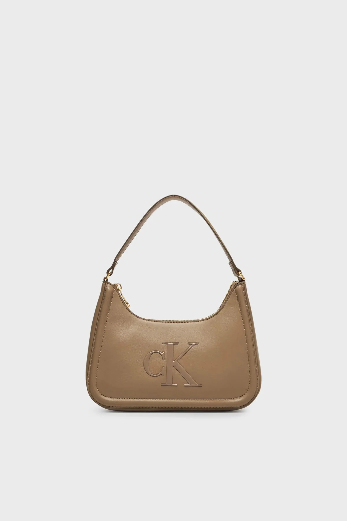 Calvin Klein Logolu Omuz Askılı LV04F3230GVFU Bayan Çanta LV04F3230G VFU TOPRAK - 1