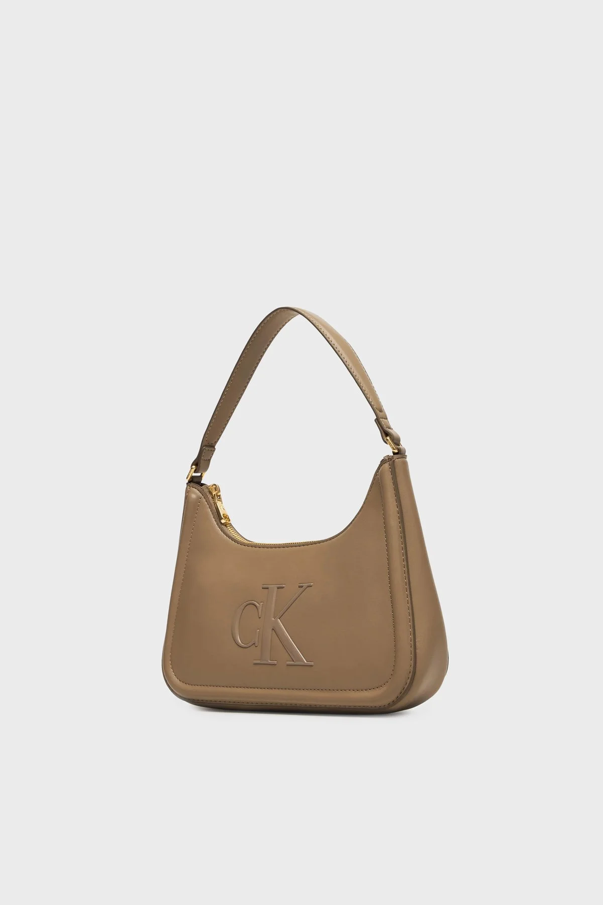 Calvin Klein Logolu Omuz Askılı LV04F3230GVFU Bayan Çanta LV04F3230G VFU TOPRAK - 4