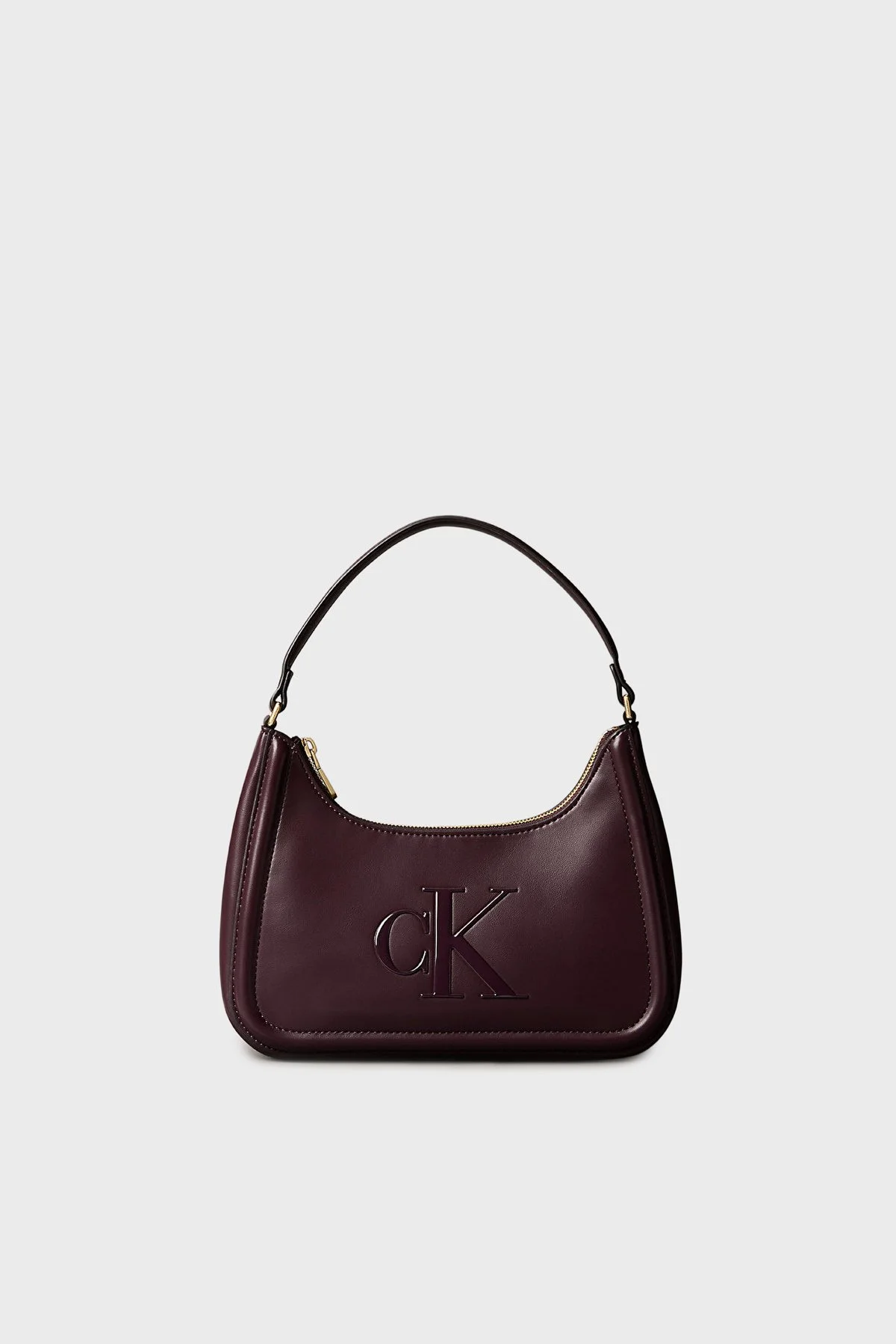 Calvin Klein Logolu Omuz Askılı LV04F3230GZ1K Bayan Çanta LV04F3230G Z1K BORDO - 1
