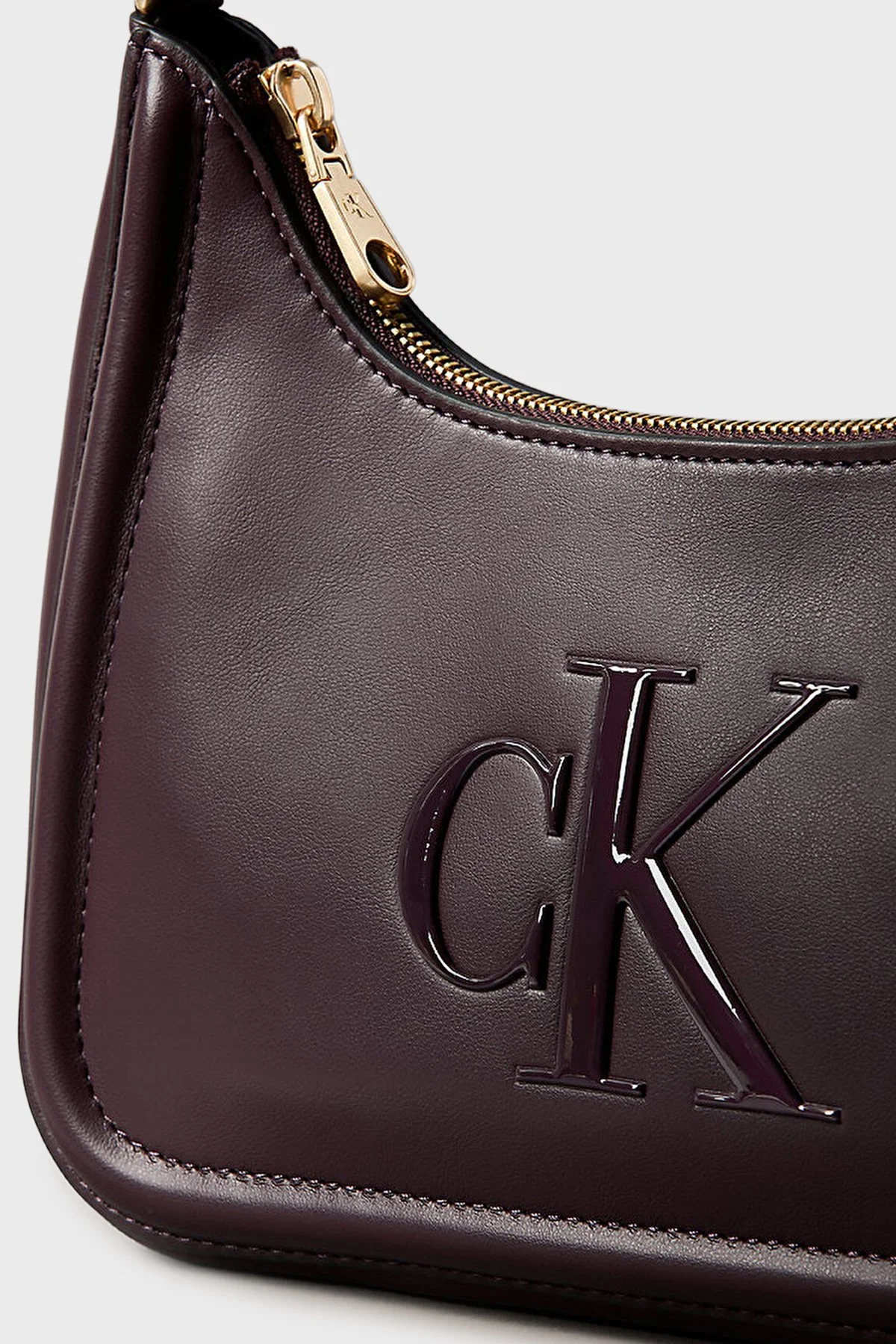 Calvin Klein Logolu Omuz Askılı LV04F3230GZ1K Bayan Çanta LV04F3230G Z1K BORDO - 4