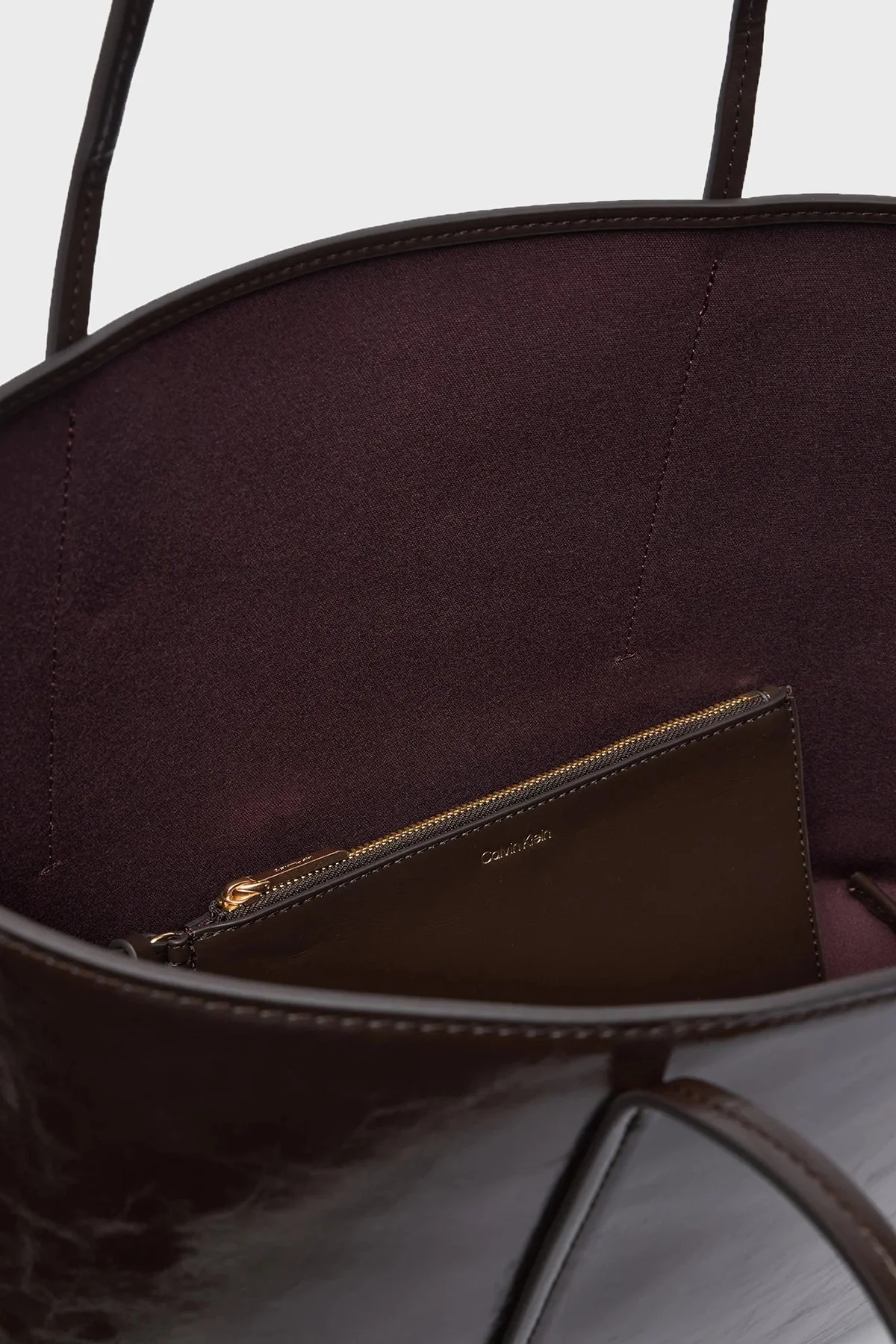 Calvin Klein Logolu Omuz Askılı LV04F3537GBAL Kadın Çanta LV04F3537G BAL KAHVE - 5