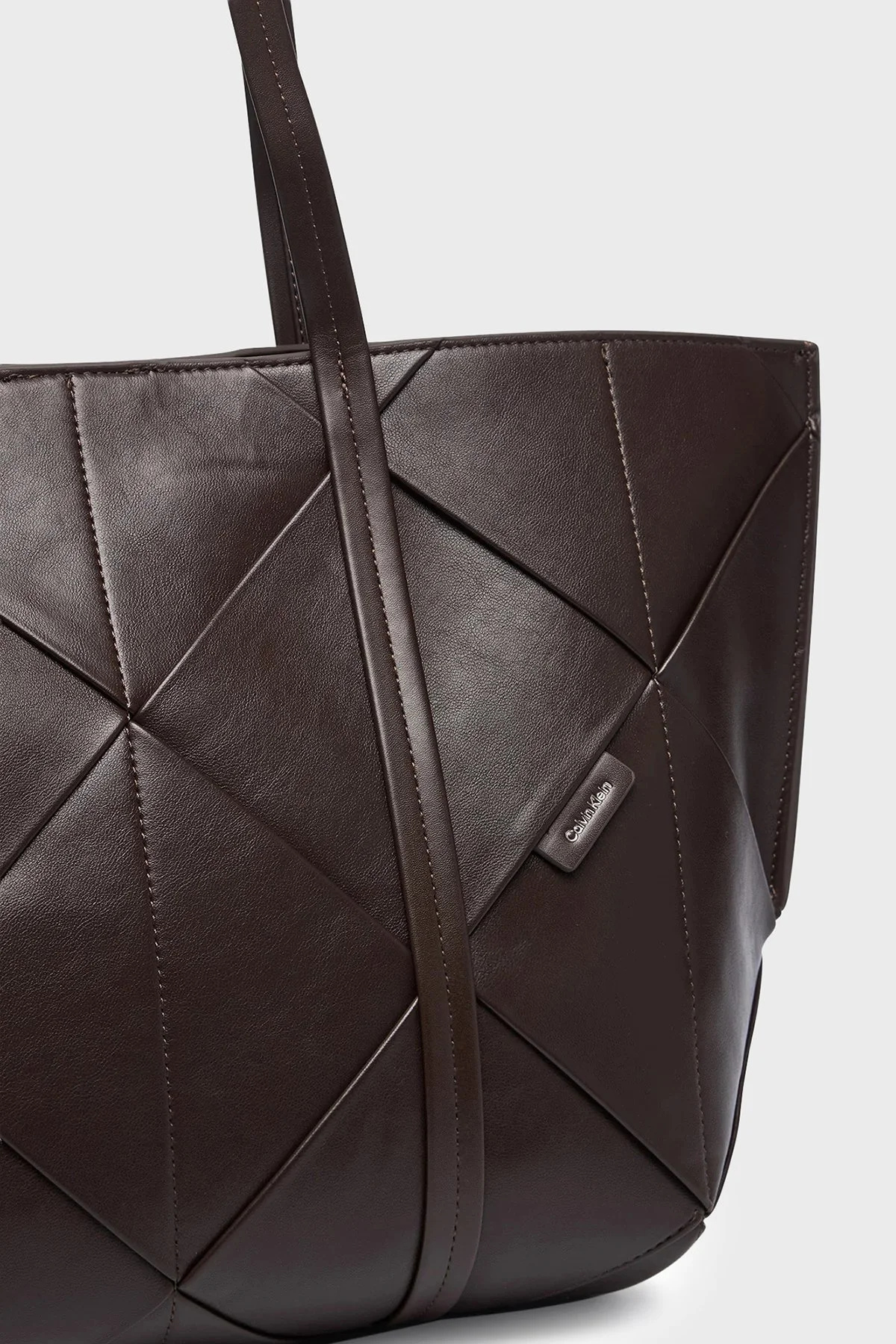 Calvin Klein Logolu Omuz Askılı LV04F3548GBAL Kadın Çanta LV04F3548G BAL KAHVE - 4