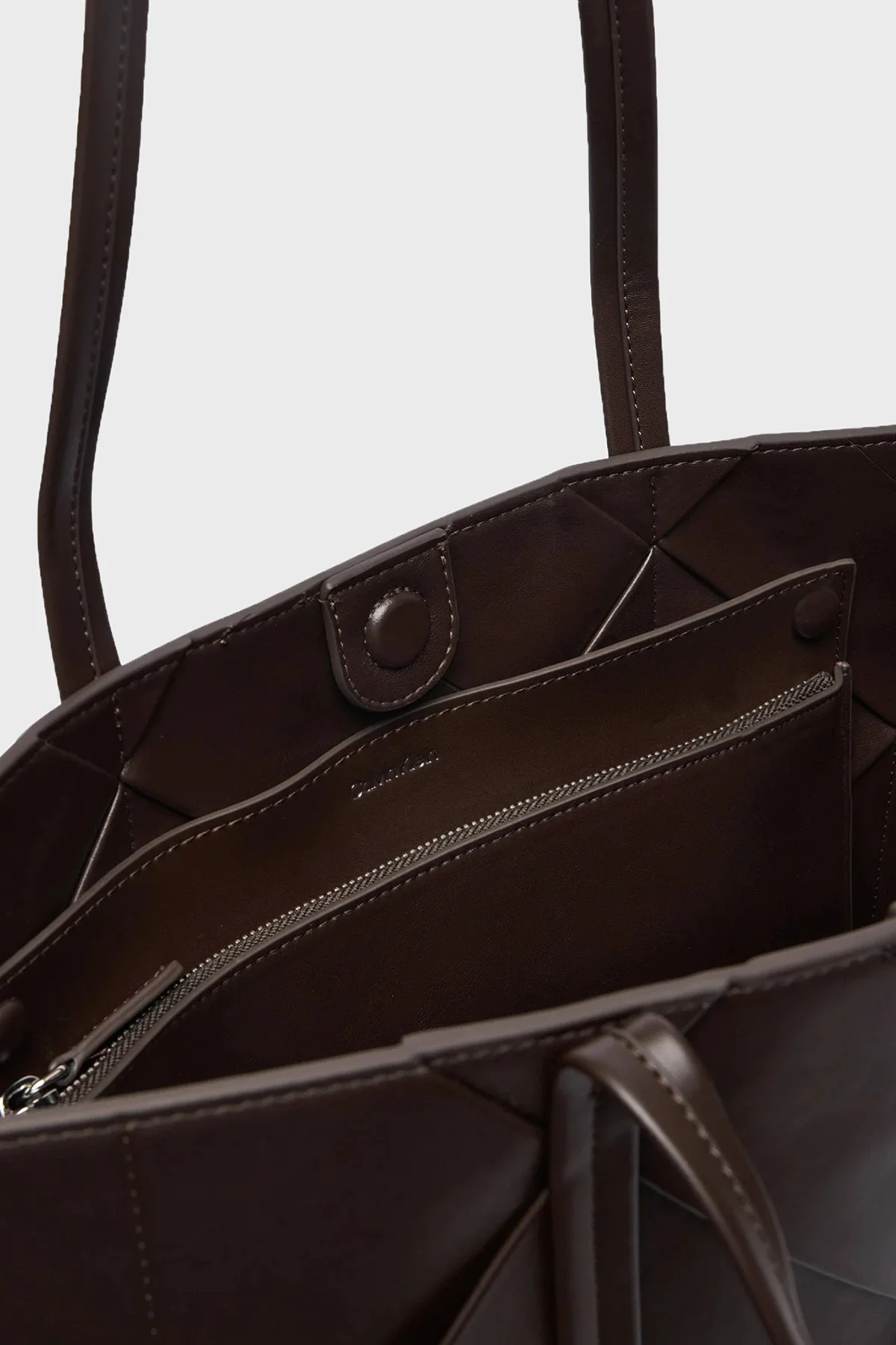 Calvin Klein Logolu Omuz Askılı LV04F3548GBAL Kadın Çanta LV04F3548G BAL KAHVE - 6