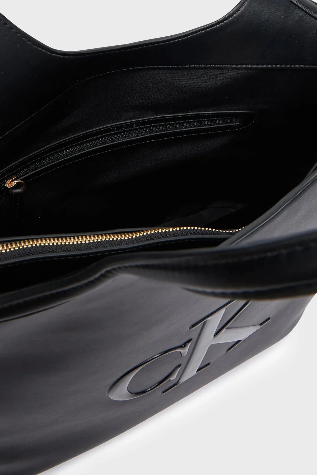 Calvin Klein Logolu Omuz Askılı LV04F3562GUB1 Kadın Çanta LV04F3562G UB1 Siyah - 5