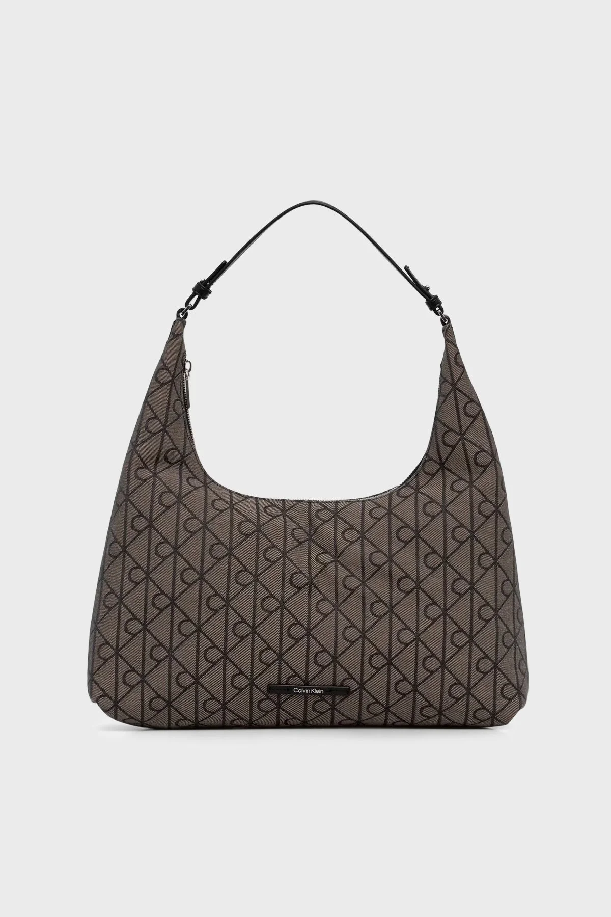 Calvin Klein Logolu Omuz Askılı LV04F3635G8E3 Kadın Çanta LV04F3635G 8E3 BEJ-SİYAH - 1
