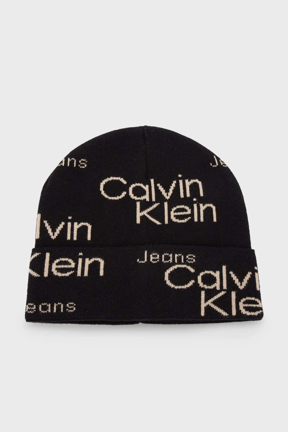 Calvin Klein Logolu Organik Pamuklu Atkı Bere Set Erkek Atkı Takım K50K509917 0GJ KOYU KAHVE - 2