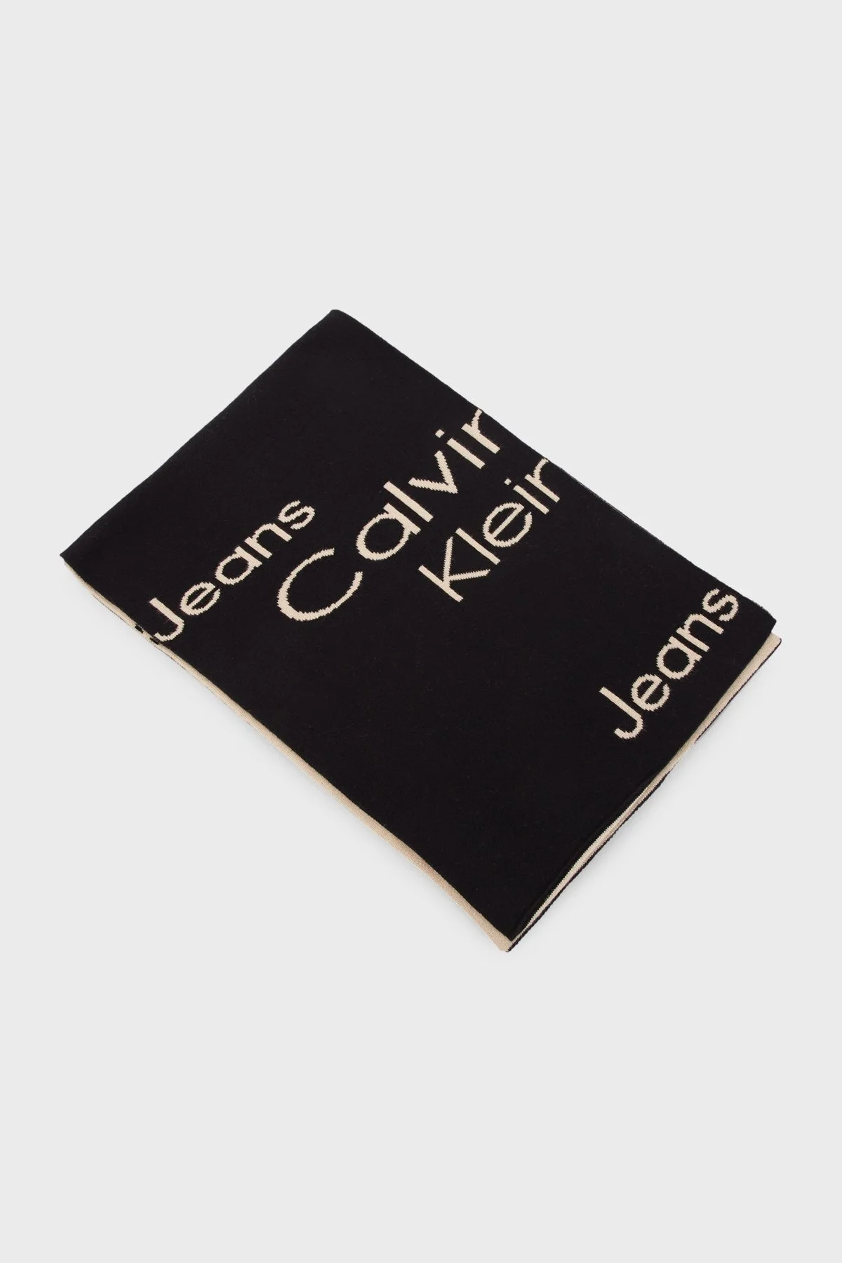 Calvin Klein Logolu Organik Pamuklu Atkı Bere Set Erkek Atkı Takım K50K509917 0GJ KOYU KAHVE - 5