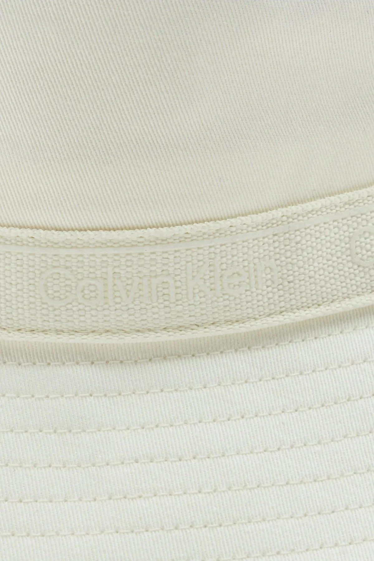 Calvin Klein Logolu Organik Pamuklu Bucket K60K610519YAF Bayan Şapka K60K610519 YAF BEYAZ - 2