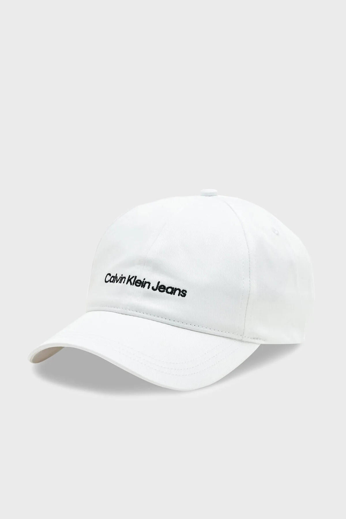 Calvin Klein Logolu Organik Pamuklu K50K510062YAF Erkek Şapka K50K510062 YAF BEYAZ - 1
