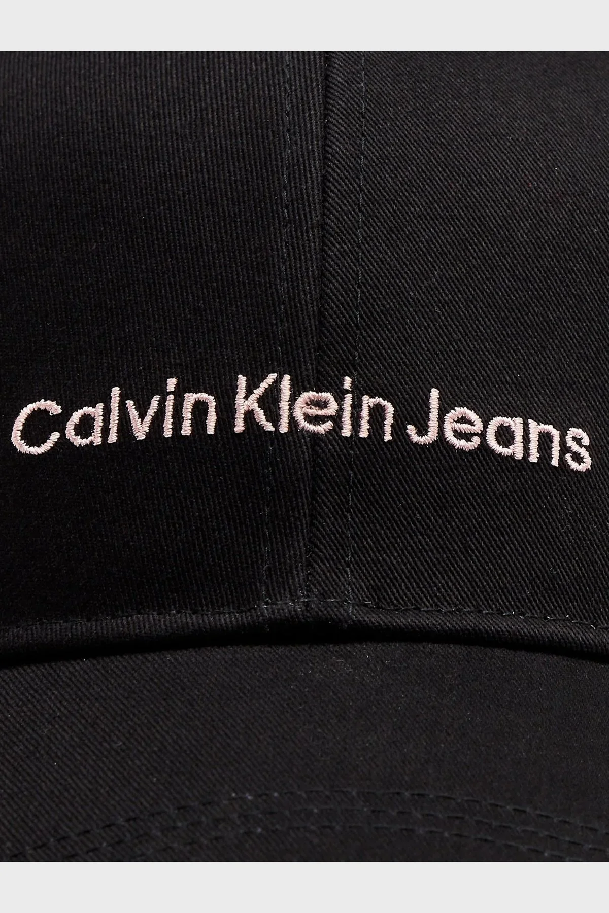 Calvin Klein Logolu Organik Pamuklu K60K60884900T Bayan Şapka K60K608849 00T SİYAH - 3