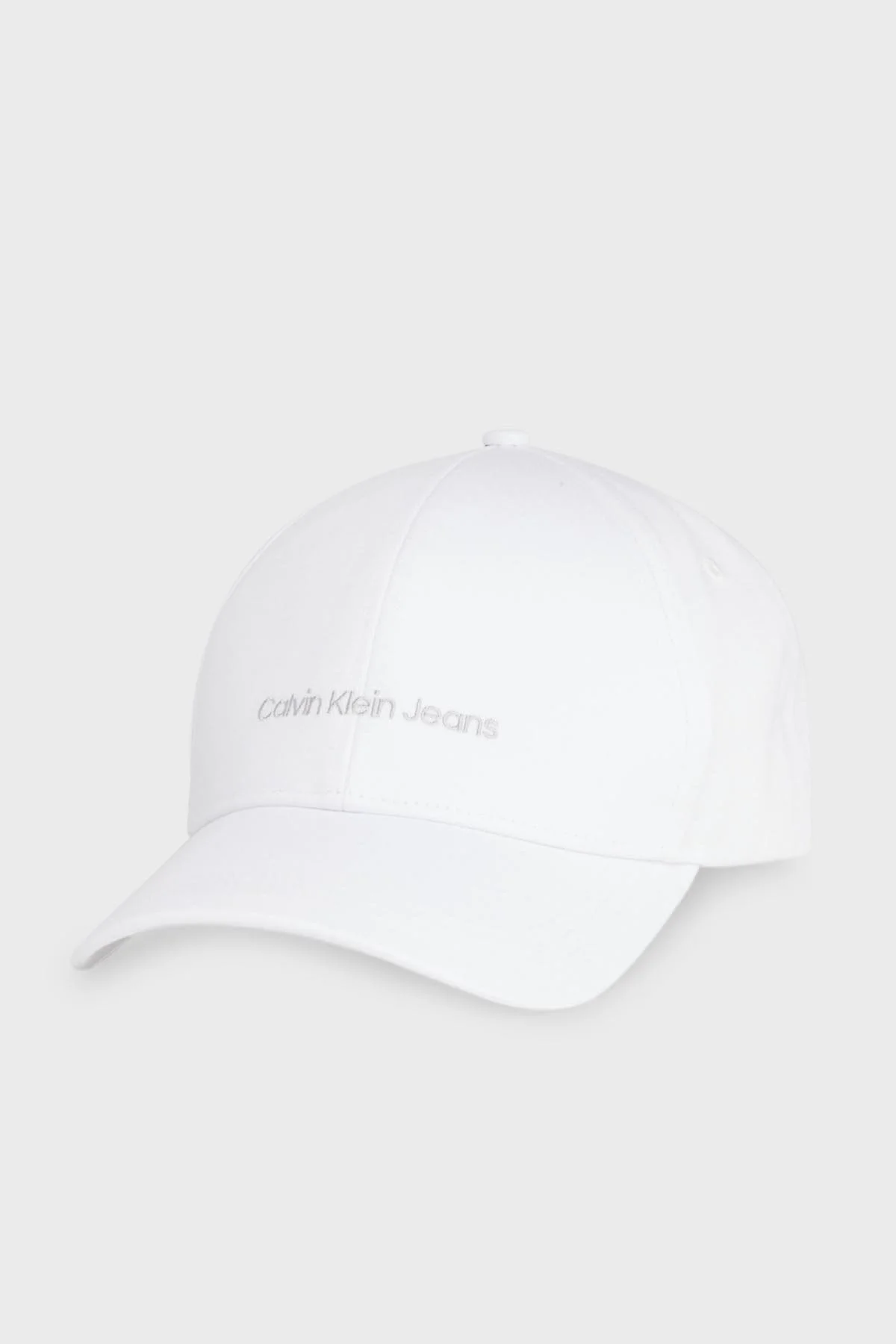 Calvin Klein Logolu Organik Pamuklu K60K6088490LI Bayan Şapka K60K608849 0LI BEYAZ-GÜMÜŞ - 1