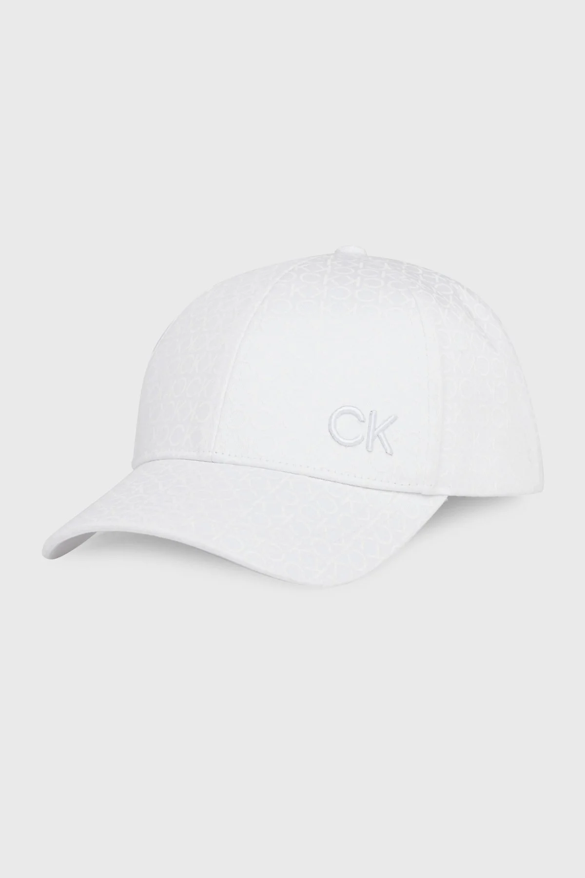 Calvin Klein Logolu Organik Pamuklu K60K611999YAF Bayan Şapka K60K611999 YAF BEYAZ - 1