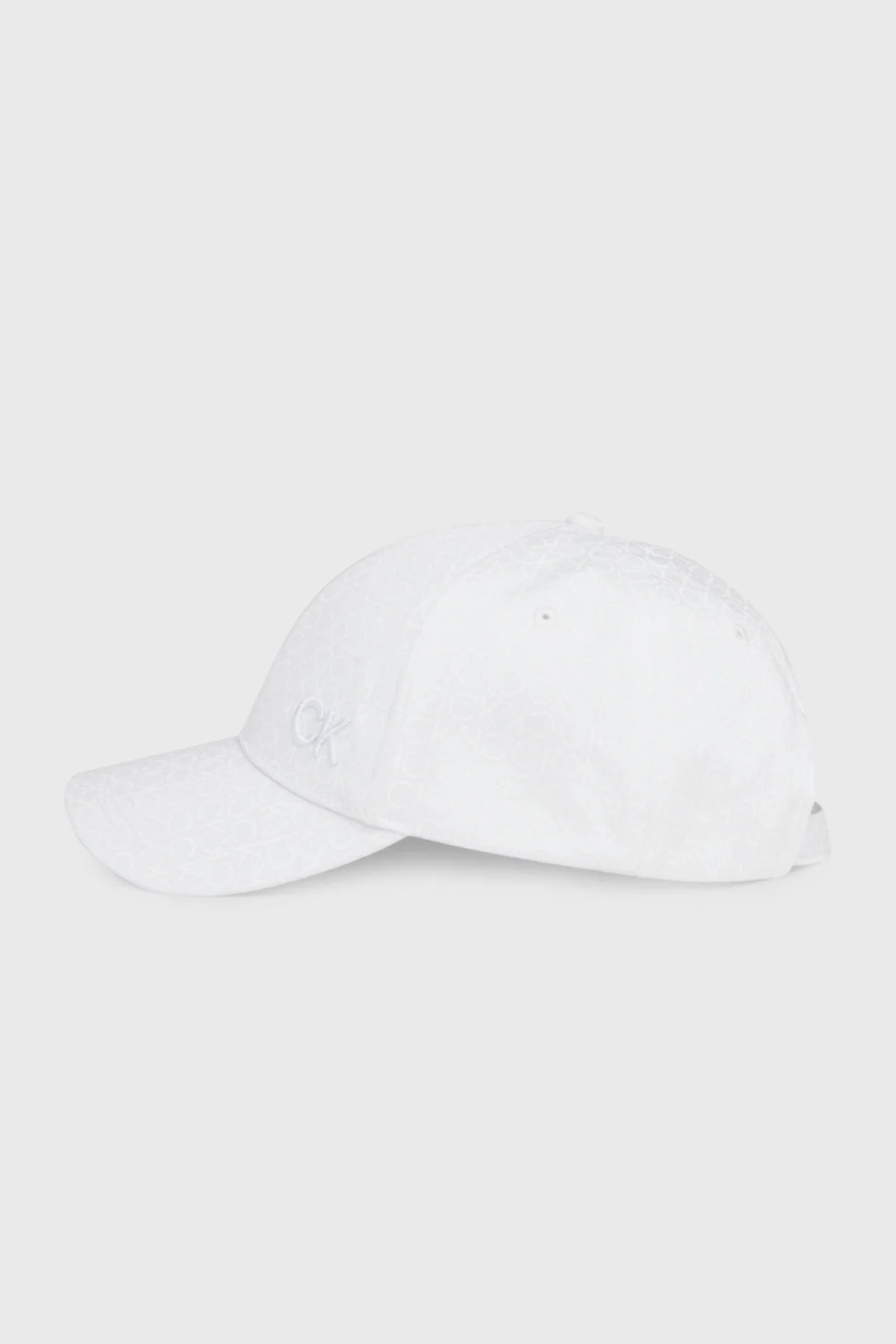 Calvin Klein Logolu Organik Pamuklu K60K611999YAF Bayan Şapka K60K611999 YAF BEYAZ - 4