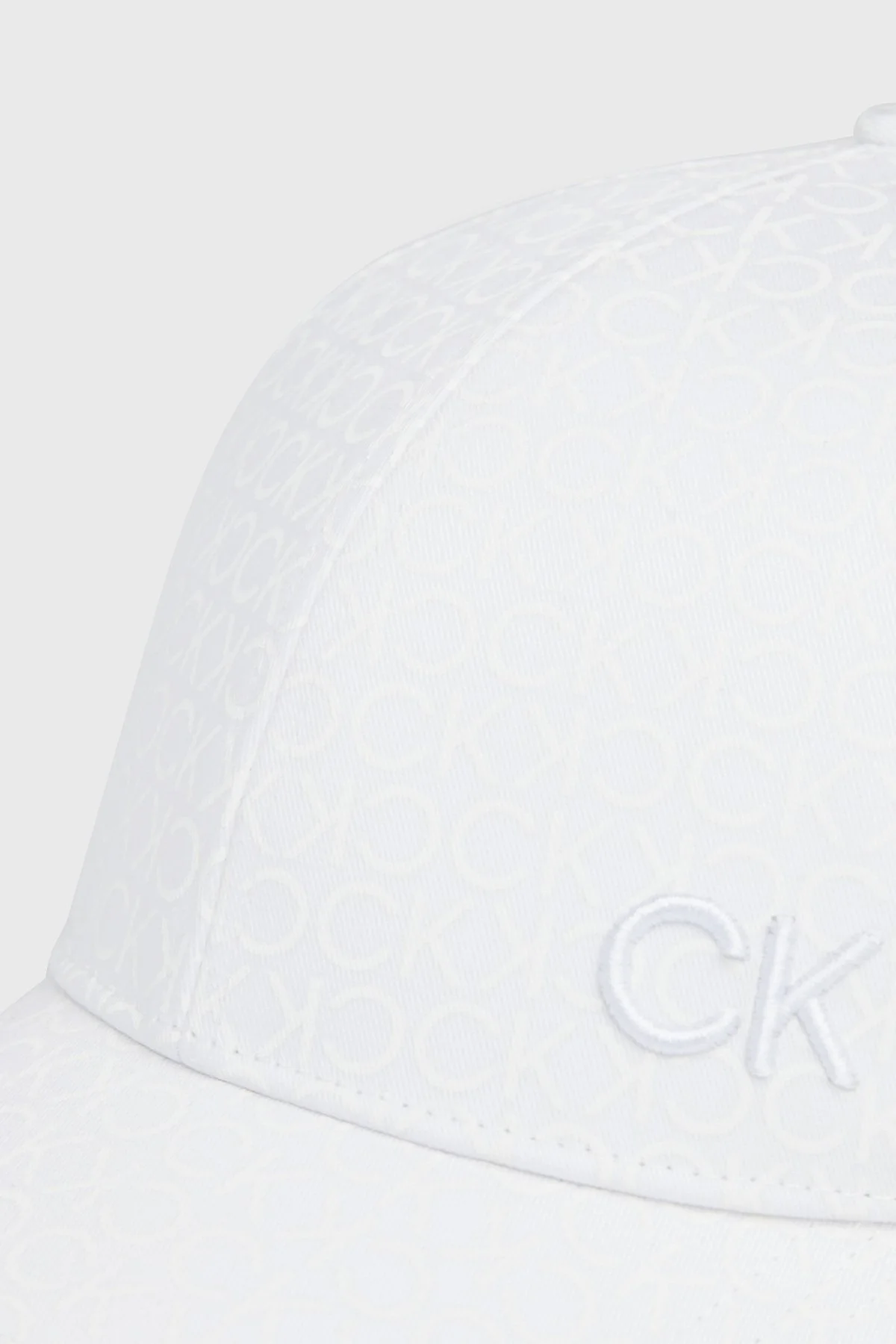 Calvin Klein Logolu Organik Pamuklu K60K611999YAF Bayan Şapka K60K611999 YAF BEYAZ - 5