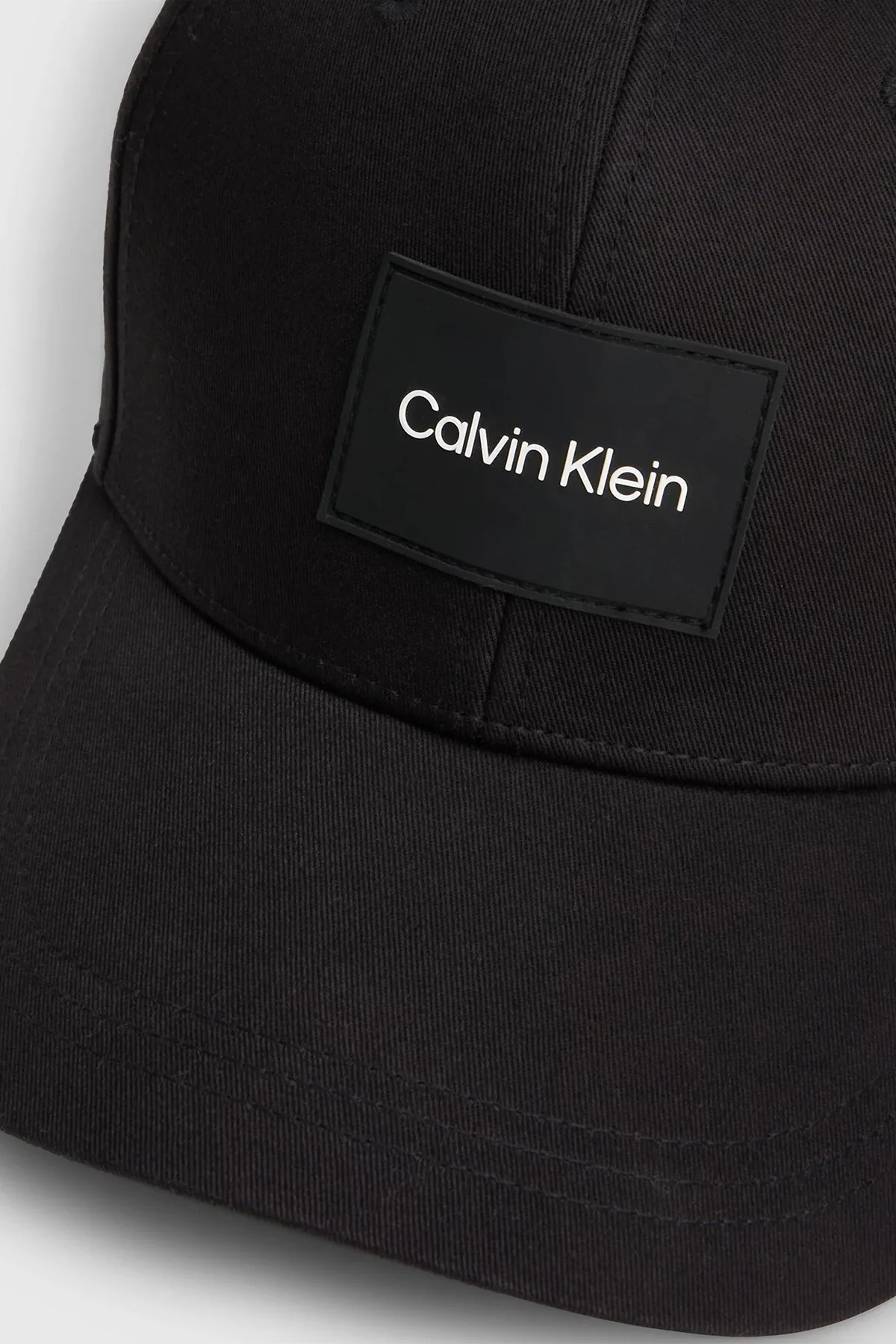 Calvin Klein Logolu Organik Pamuklu KM0KM00983BEH Bayan Şapka KM0KM00983 BEH SİYAH - 4