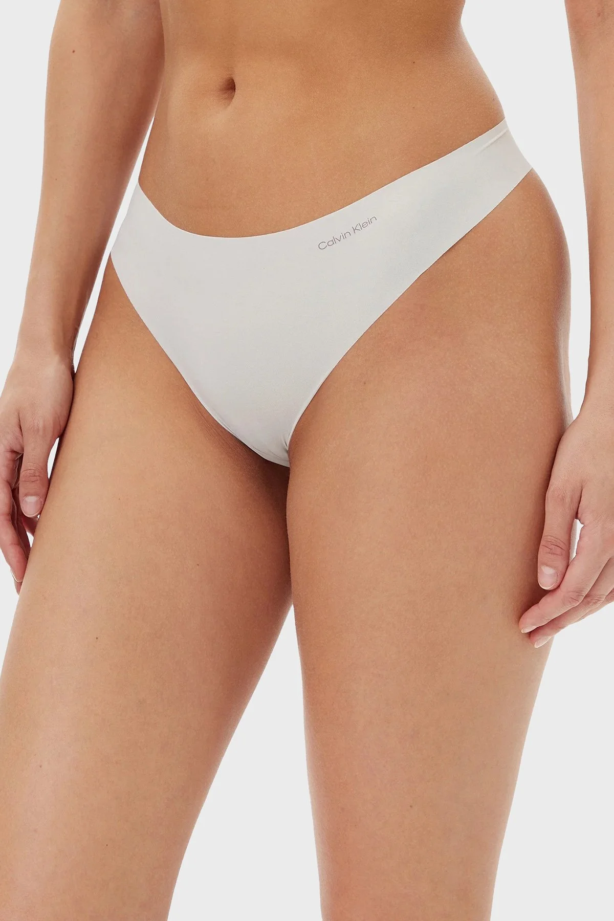 Calvin Klein Logolu Orta Bel 3 Pack 000QD3558EWAM Kadın Külot 000QD3558E WAM Beyaz-Pembe-Siyah - 3