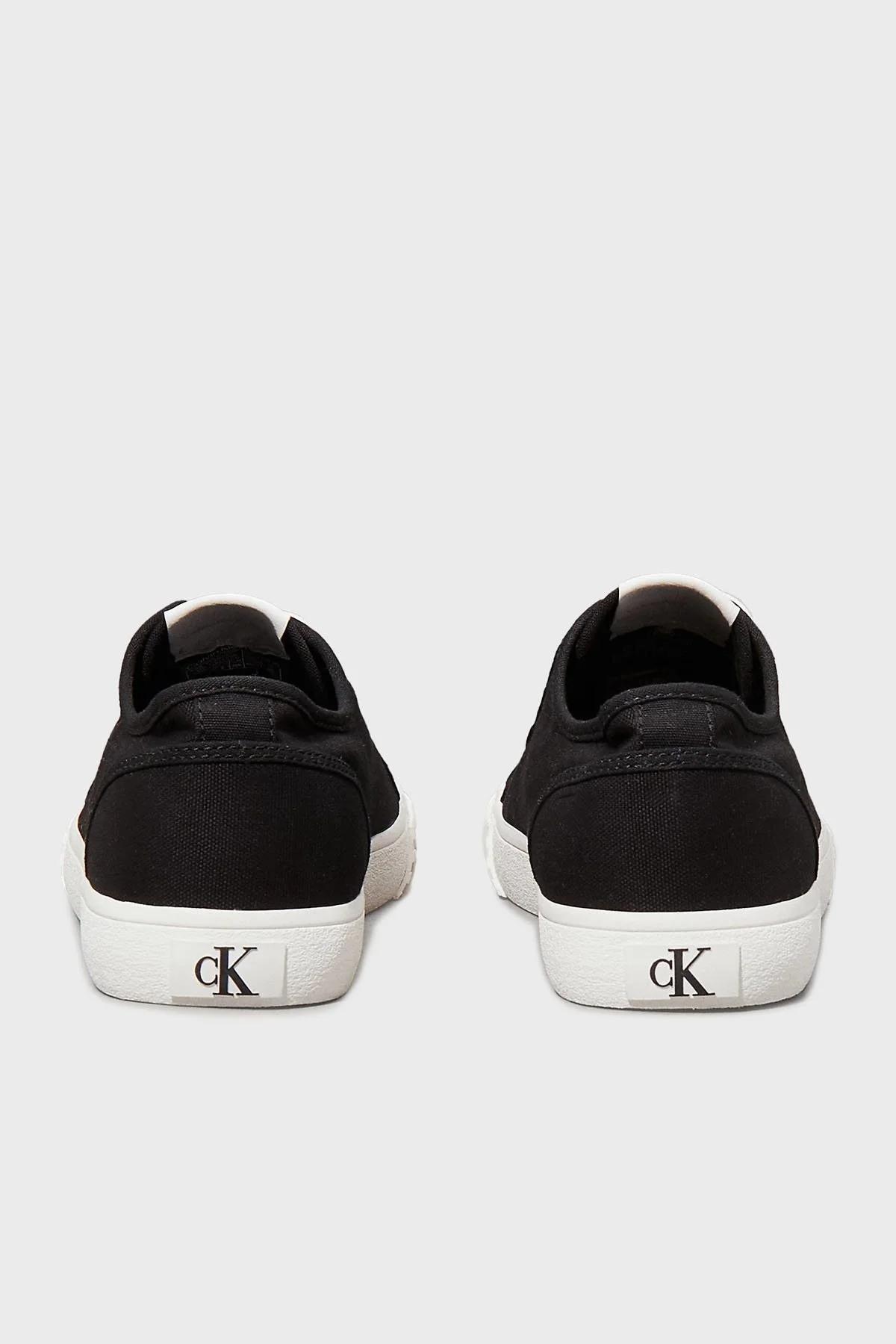 Calvin Klein Logolu Pamuk Karışımlı Sneaker YM0YM012090GM Erkek Ayakkabı YM0YM01209 0GM SİYAH-BEYAZ - 11