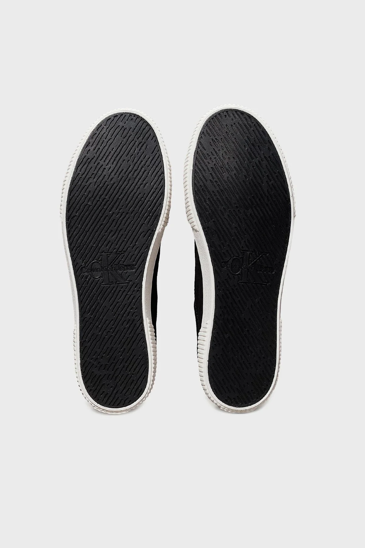 Calvin Klein Logolu Pamuk Karışımlı Sneaker YW0YW017620GM Bayan Ayakkabı YW0YW01762 0GM SİYAH-BEYAZ - 21