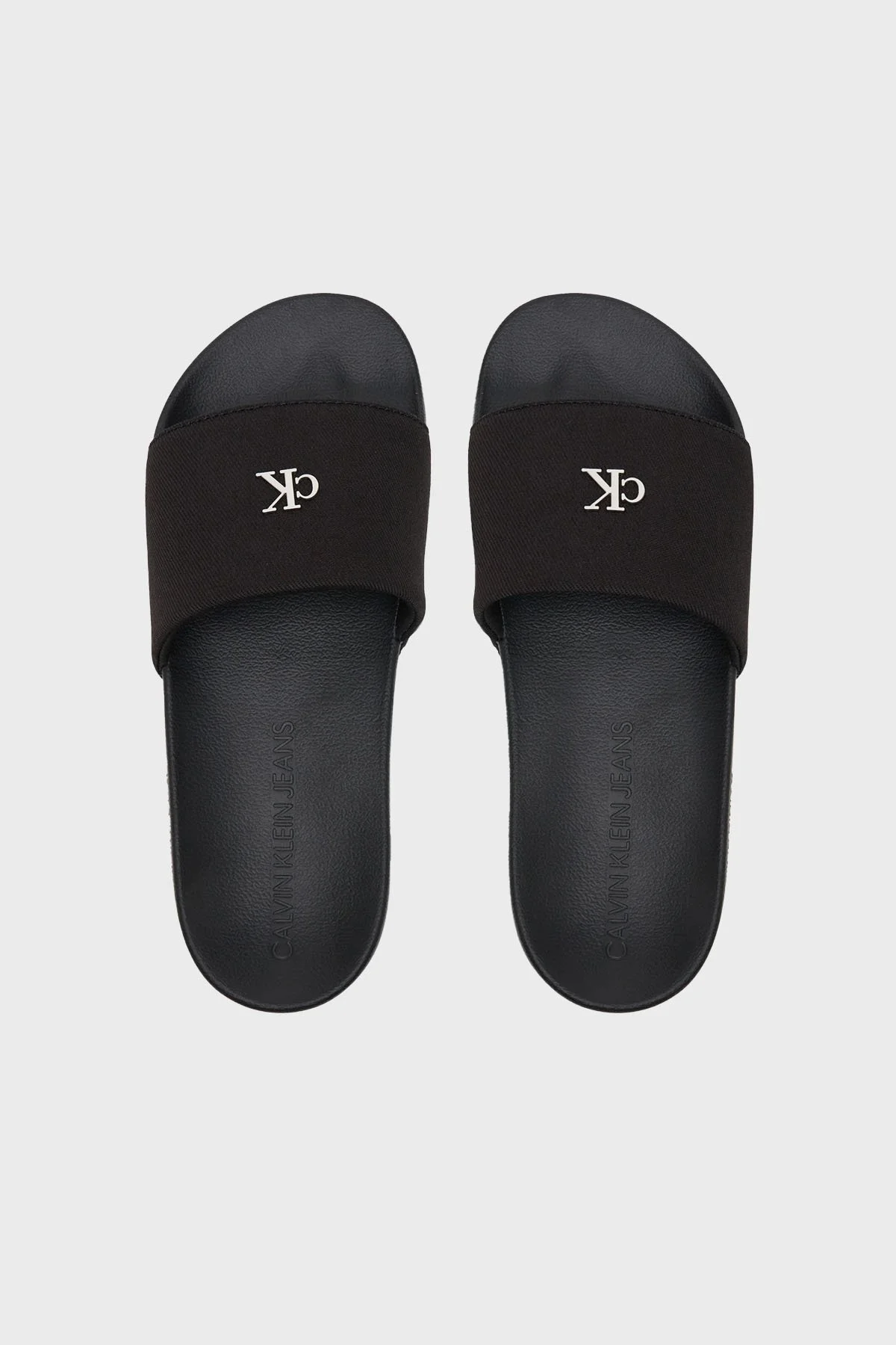 Calvin Klein Logolu Pamuk Karışımlı YW0YW017130GJ Bayan Terlik YW0YW01713 0GJ SİYAH - 9