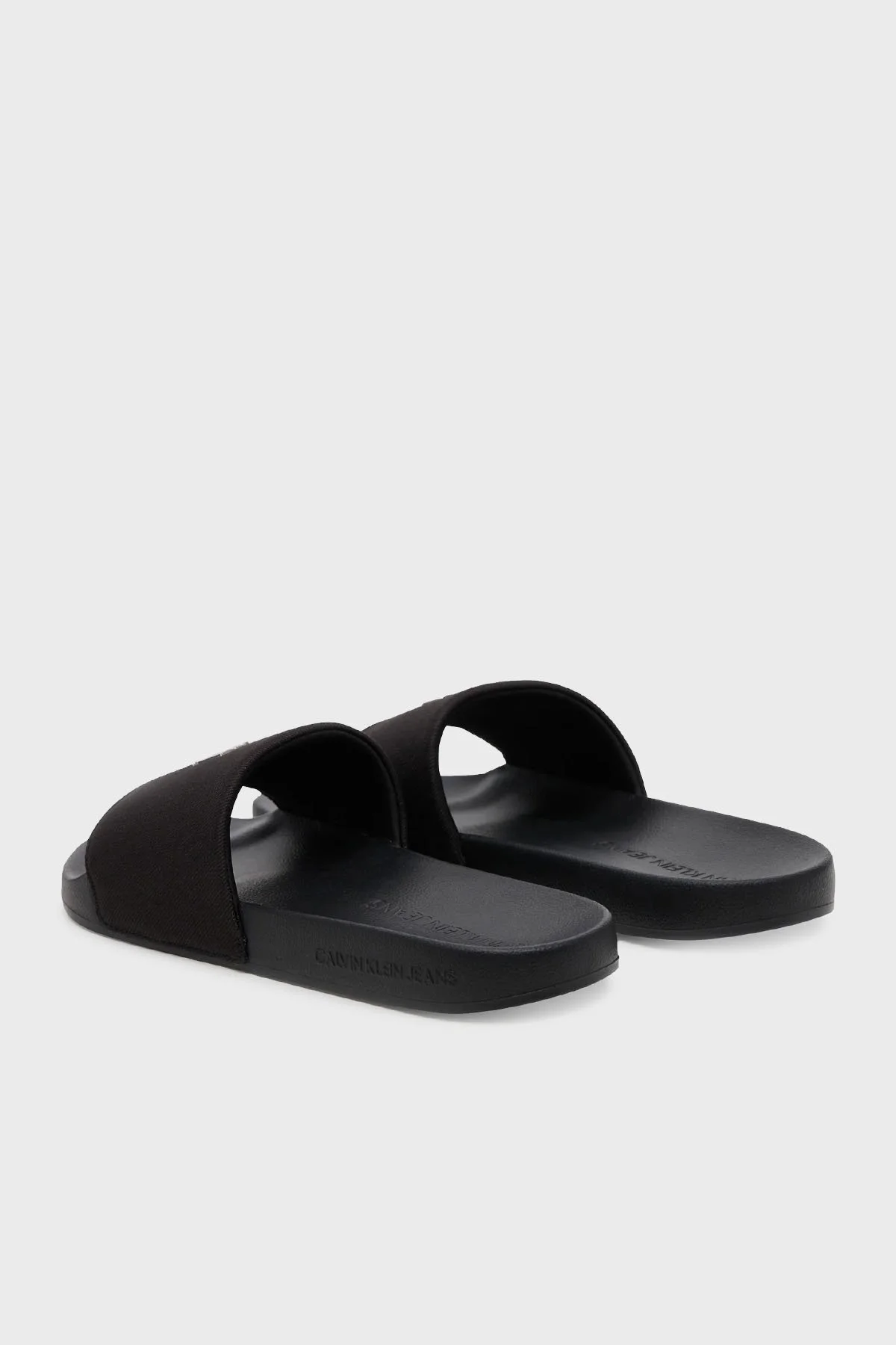 Calvin Klein Logolu Pamuk Karışımlı YW0YW017130GJ Bayan Terlik YW0YW01713 0GJ SİYAH - 10