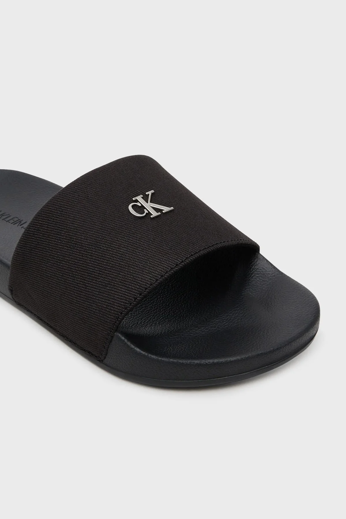 Calvin Klein Logolu Pamuk Karışımlı YW0YW017130GJ Bayan Terlik YW0YW01713 0GJ SİYAH - 11