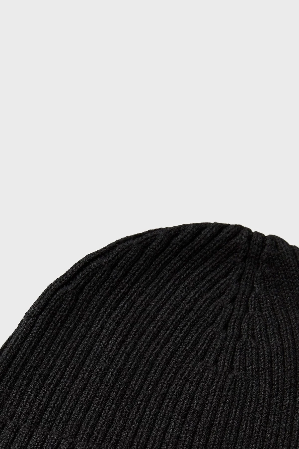 Calvin Klein Logolu Pamuk ve Kaşmir Karışımlı Örme LV04D8053GUB1 Erkek Bere LV04D8053G UB1 SİYAH - 4