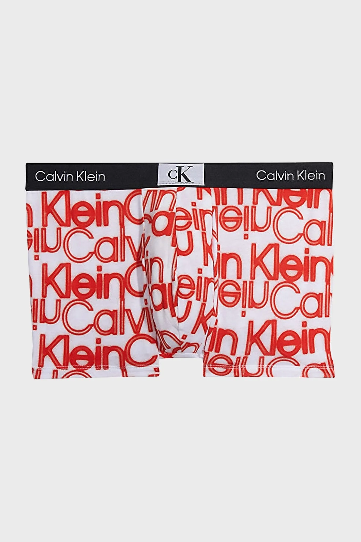 Calvin Klein Logolu Pamuklu 000NB3403AACO Erkek Boxer 000NB3403A ACO KIRMIZI-BEYAZ - 1