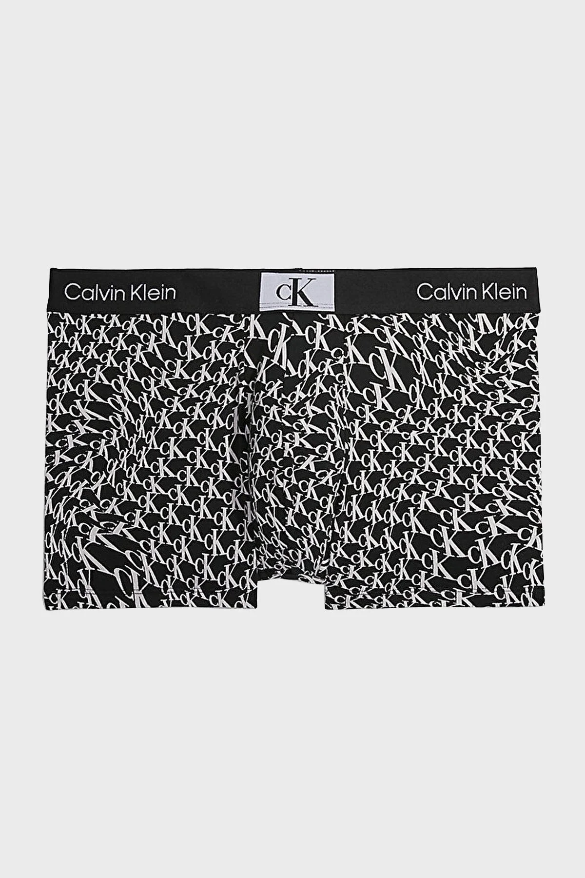 Calvin Klein Logolu Pamuklu 000NB3403AACR Erkek Boxer 000NB3403A ACR SİYAH-BEYAZ - 1