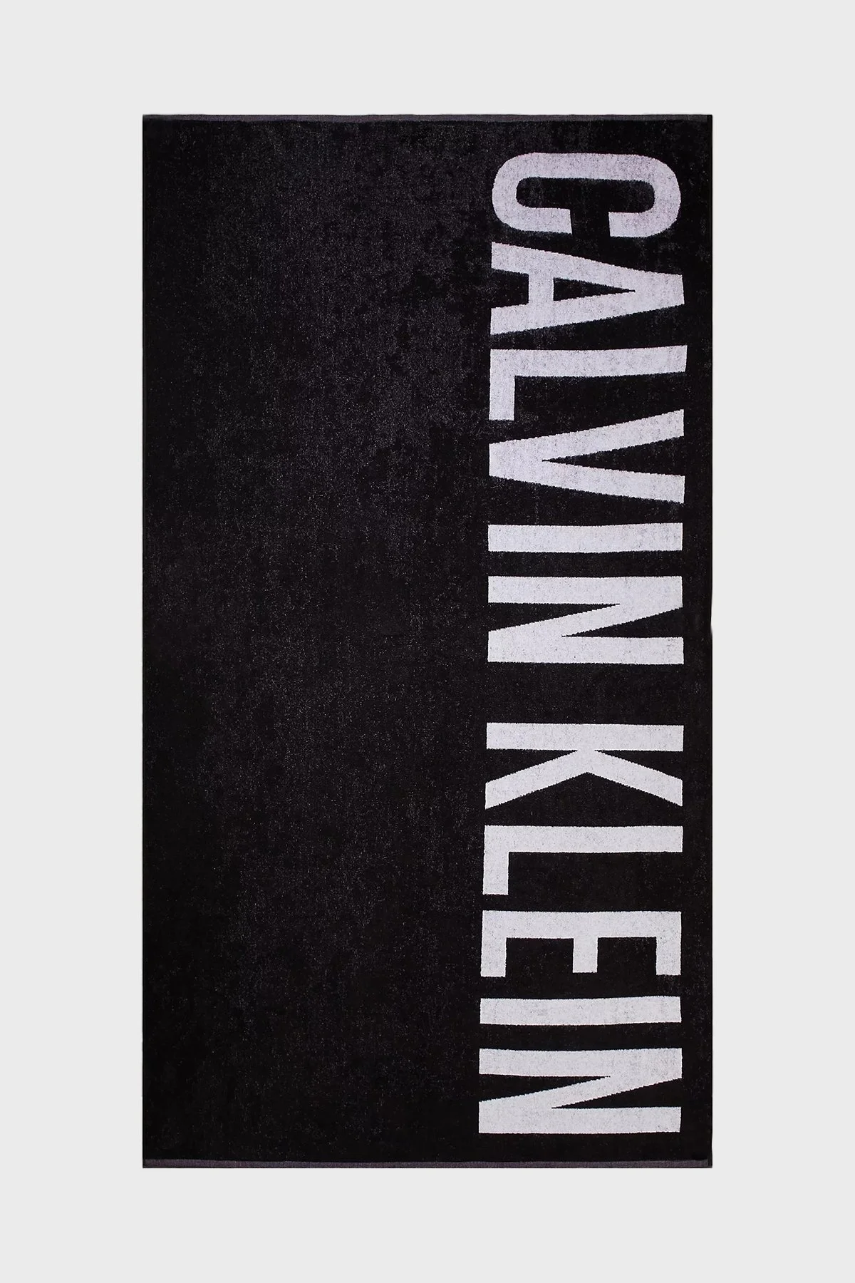 Calvin Klein Logolu Pamuklu 170*90 cm KU0KU00117BEH Unisex Plaj Havlusu KU0KU00117 BEH SİYAH - 1