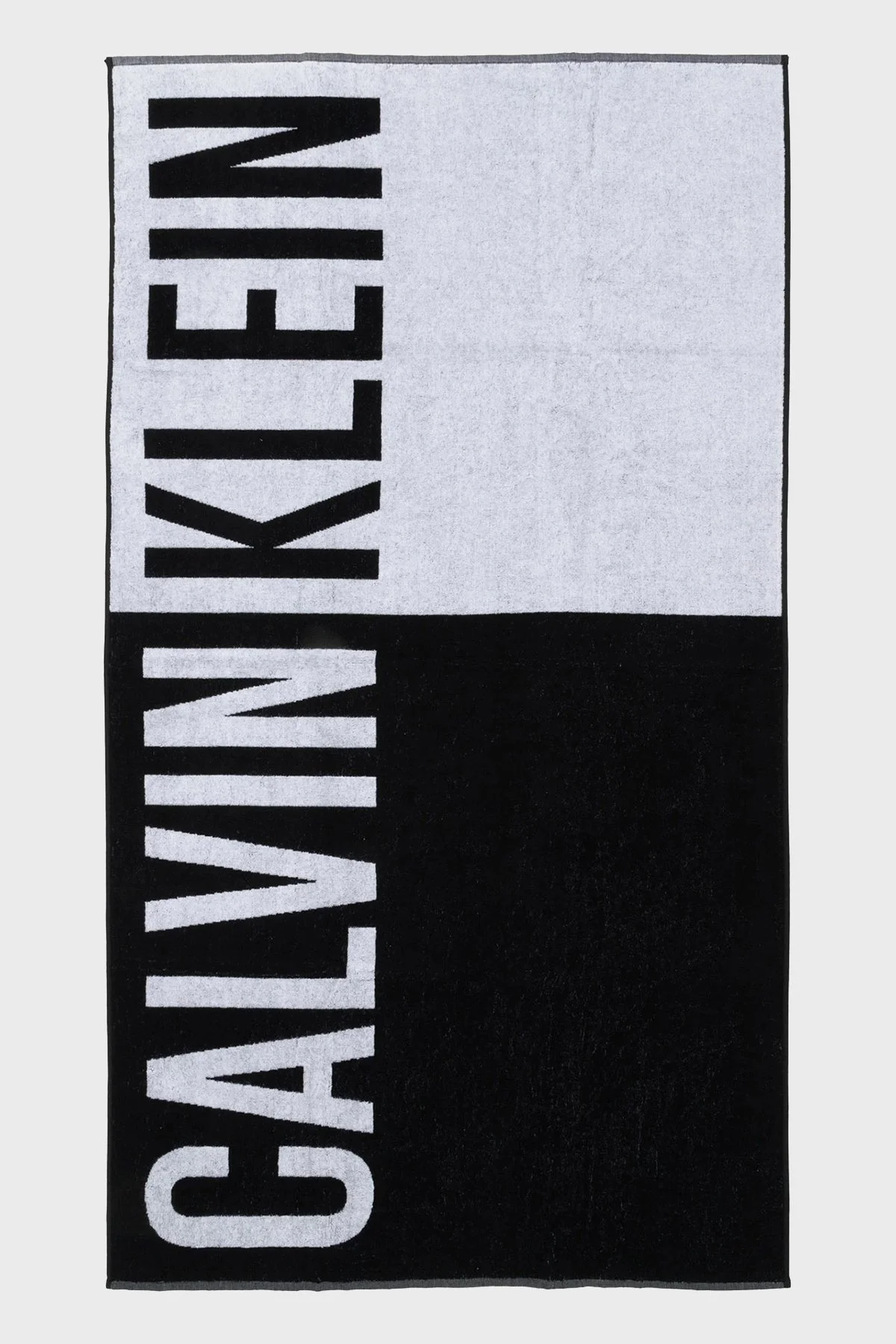 Calvin Klein Logolu Pamuklu 170*90 cm KU0KU00122BEH Unisex Plaj Havlusu KU0KU00122 BEH SİYAH - 4