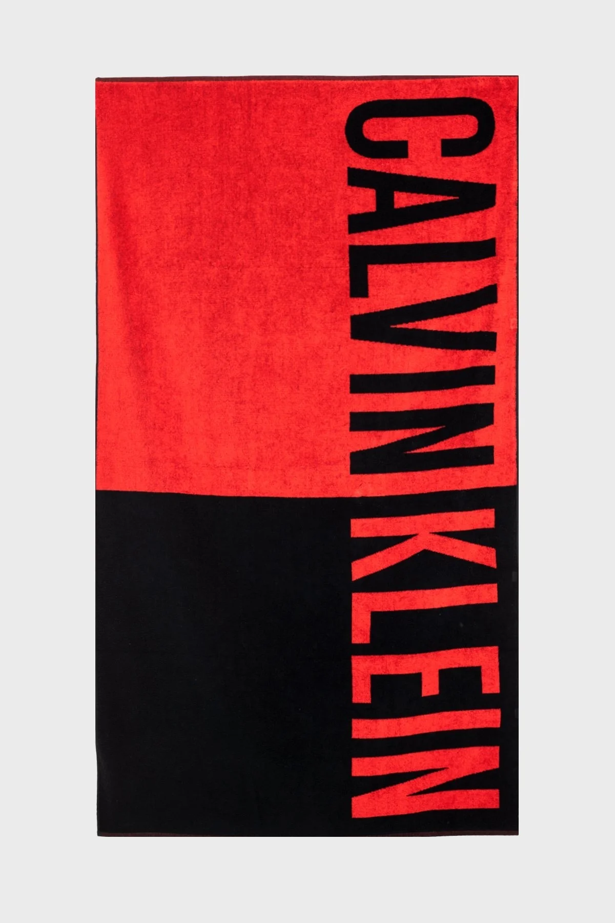 Calvin Klein Logolu Pamuklu 170*90 cm KU0KU00122XM9 Unisex Plaj Havlusu KU0KU00122 XM9 KIRMIZI - 1