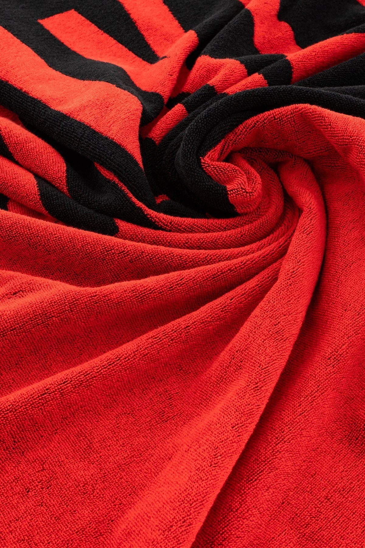 Calvin Klein Logolu Pamuklu 170*90 cm KU0KU00122XM9 Unisex Plaj Havlusu KU0KU00122 XM9 KIRMIZI - 2