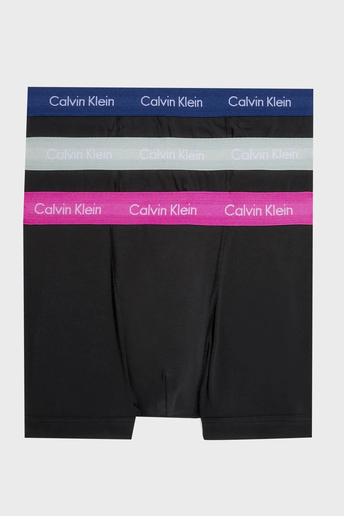 Calvin Klein Logolu Pamuklu 3 Pack 0000U2662GCAQ Erkek Boxer 0000U2662G CAQ SİYAH - 1