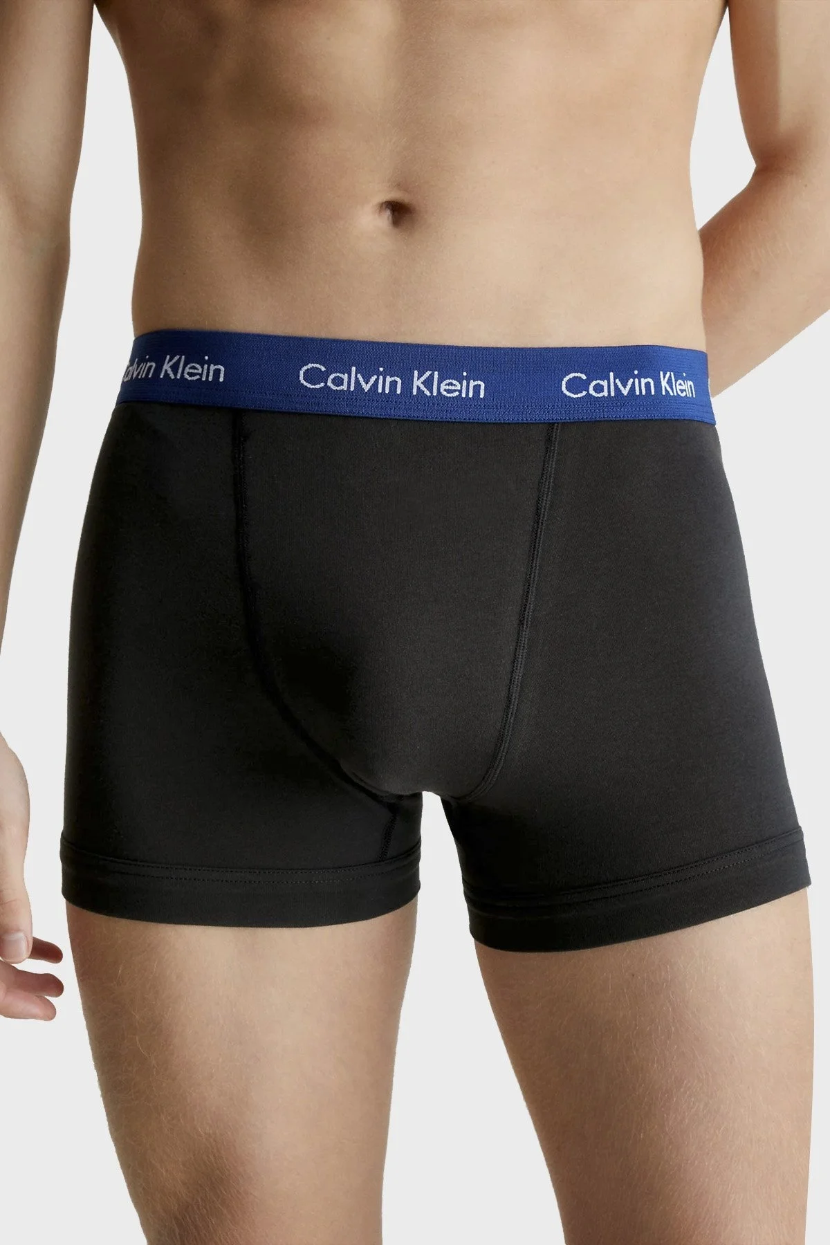 Calvin Klein Logolu Pamuklu 3 Pack 0000U2662GCAQ Erkek Boxer 0000U2662G CAQ SİYAH - 2