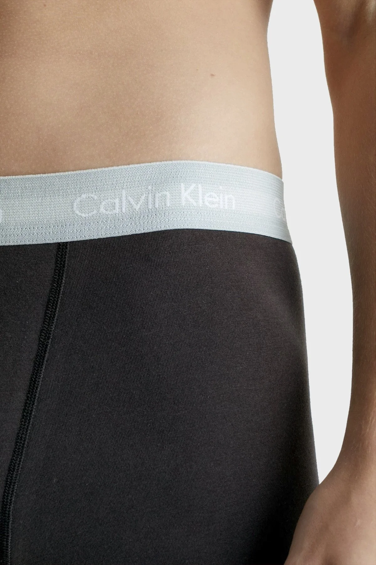 Calvin Klein Logolu Pamuklu 3 Pack 0000U2662GCAQ Erkek Boxer 0000U2662G CAQ SİYAH - 4