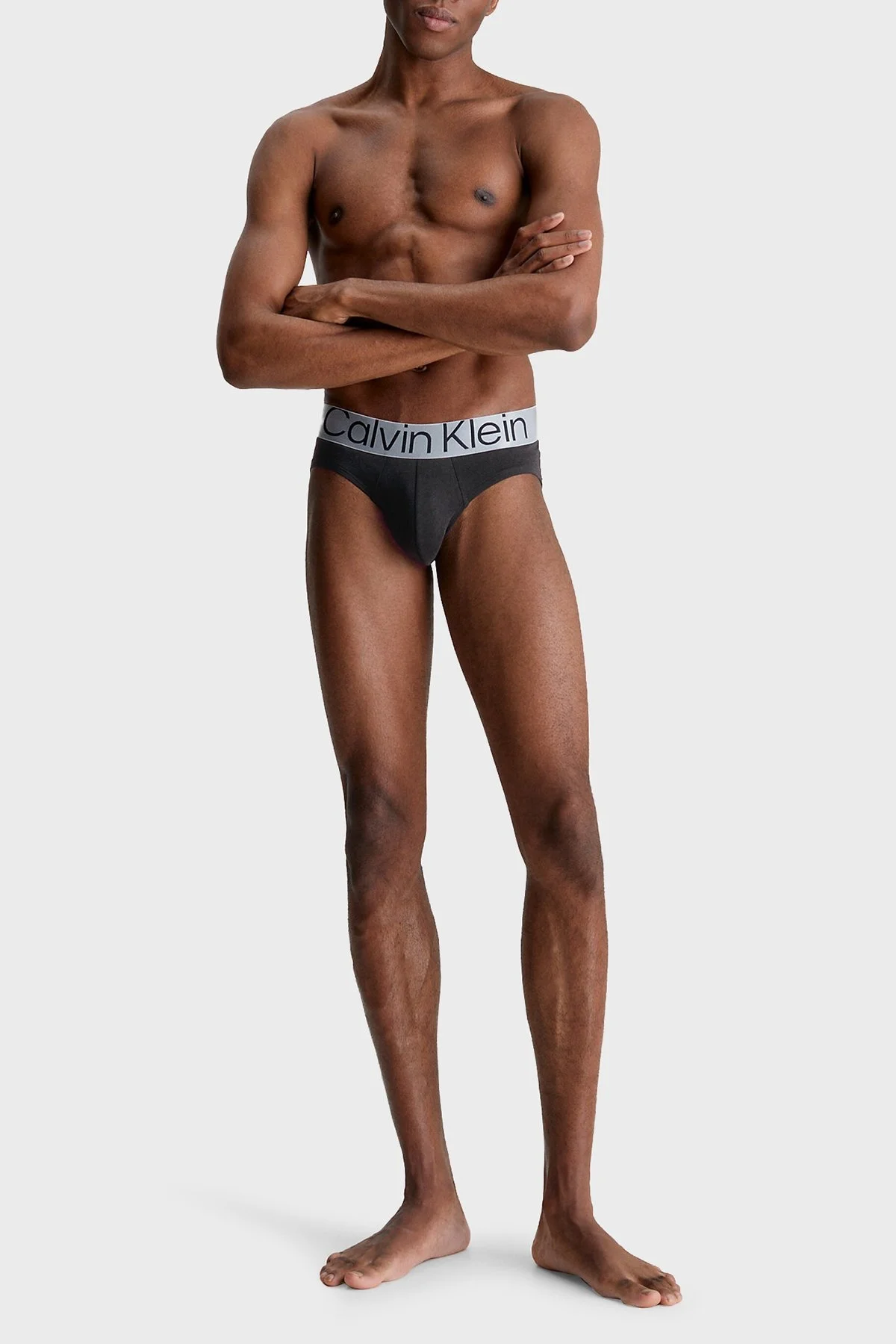 Calvin Klein Logolu Pamuklu 3 Pack 000NB3129A7V1 Erkek Slip 000NB3129A 7V1 SİYAH - 5
