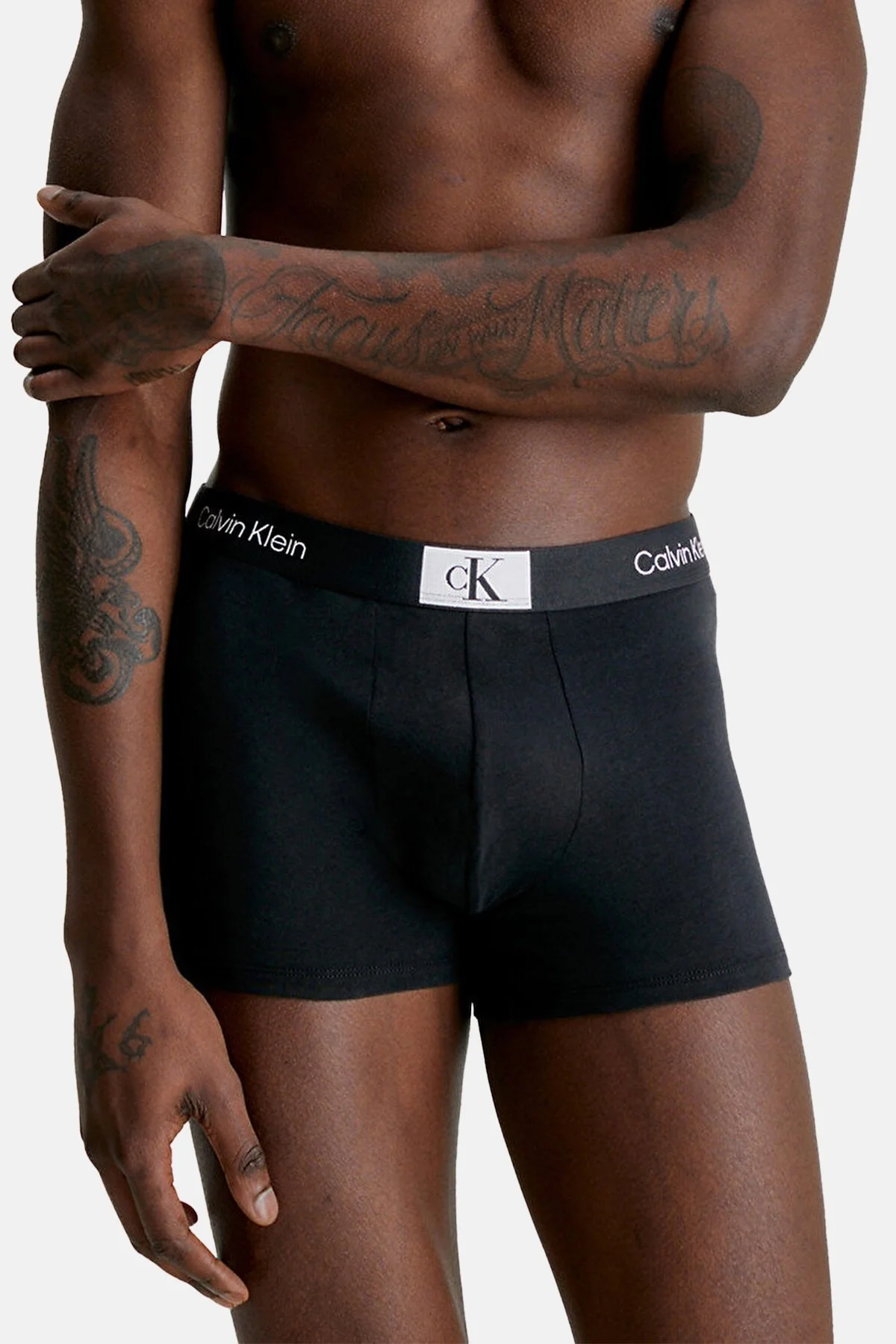 Calvin Klein Logolu Pamuklu 3 Pack 000NB3528ADXT Erkek Boxer 000NB3528A DXT SİYAH-SARI - 2