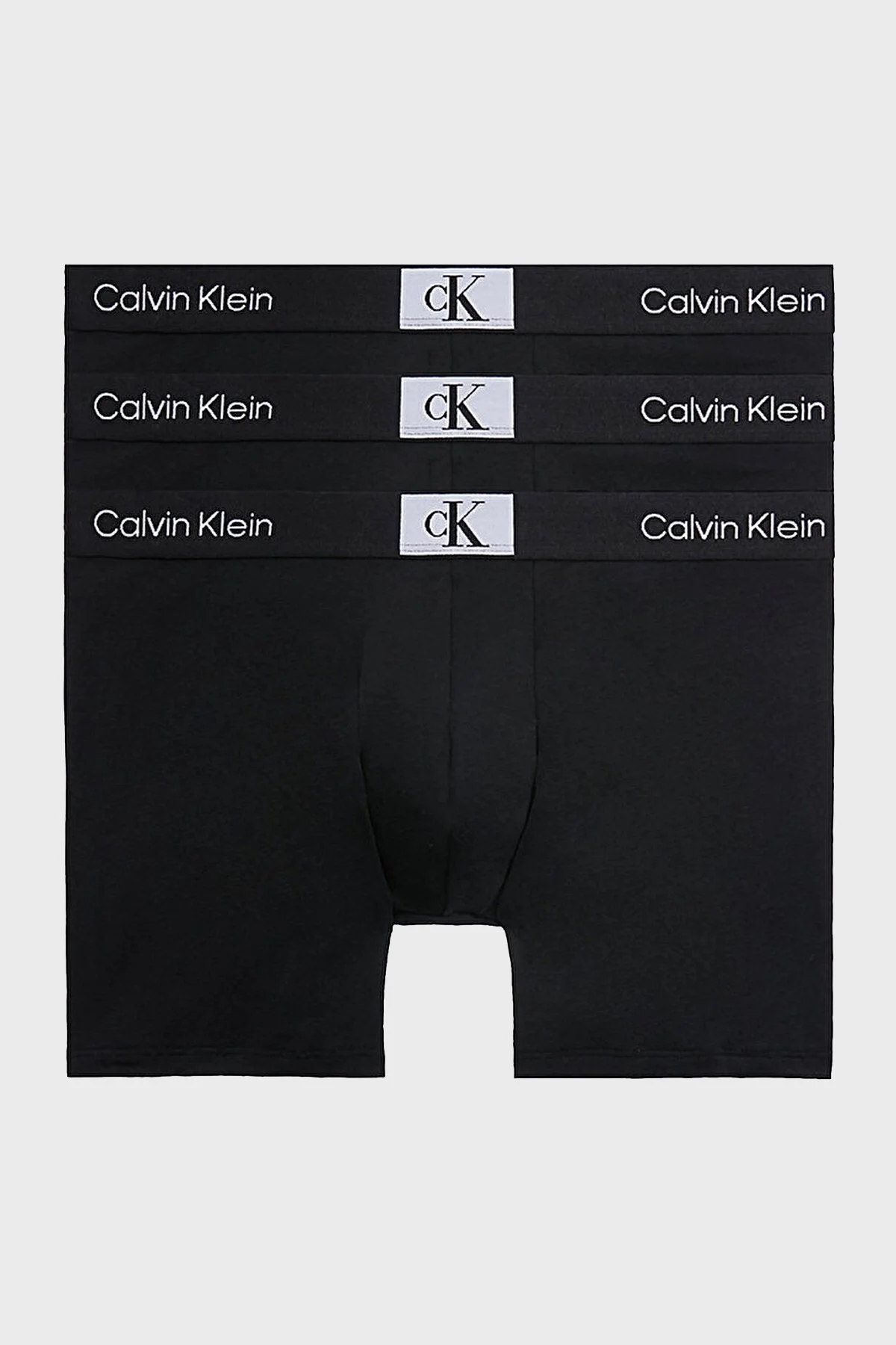 Calvin Klein Logolu Pamuklu 3 Pack 000NB3529AUB1 Erkek Boxer 000NB3529A UB1 SİYAH - 1