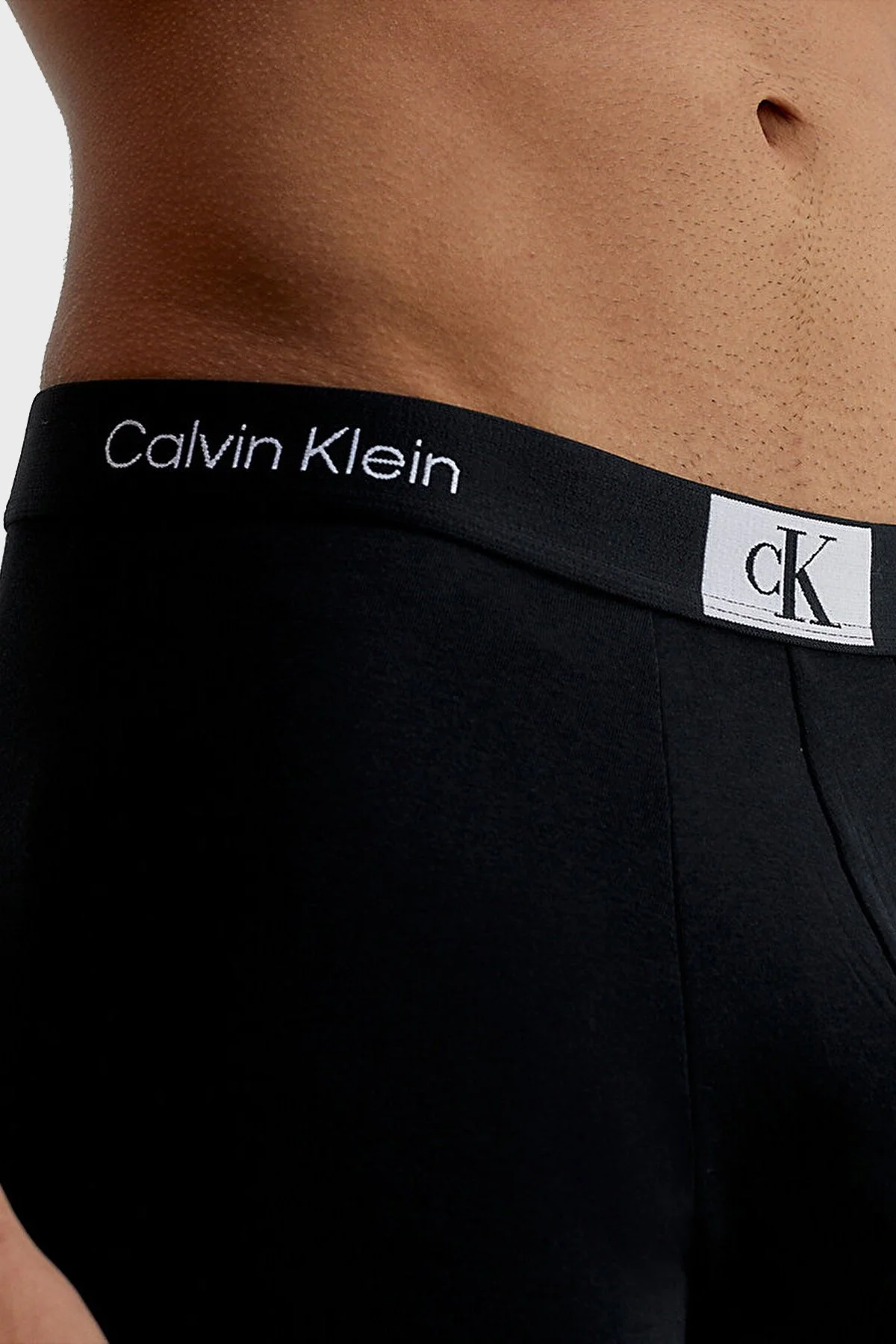 Calvin Klein Logolu Pamuklu 3 Pack 000NB3529AUB1 Erkek Boxer 000NB3529A UB1 SİYAH - 4