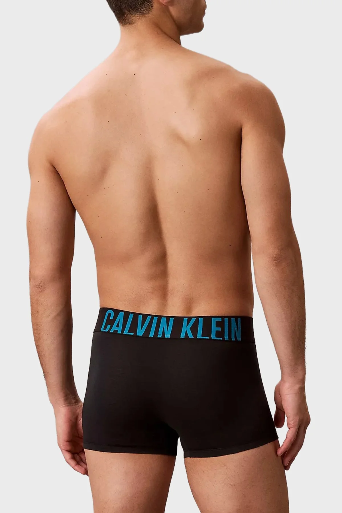 Calvin Klein Logolu Pamuklu 3 Pack 000NB3608A3YN Erkek Boxer 000NB3608A 3YN SİYAH - 3
