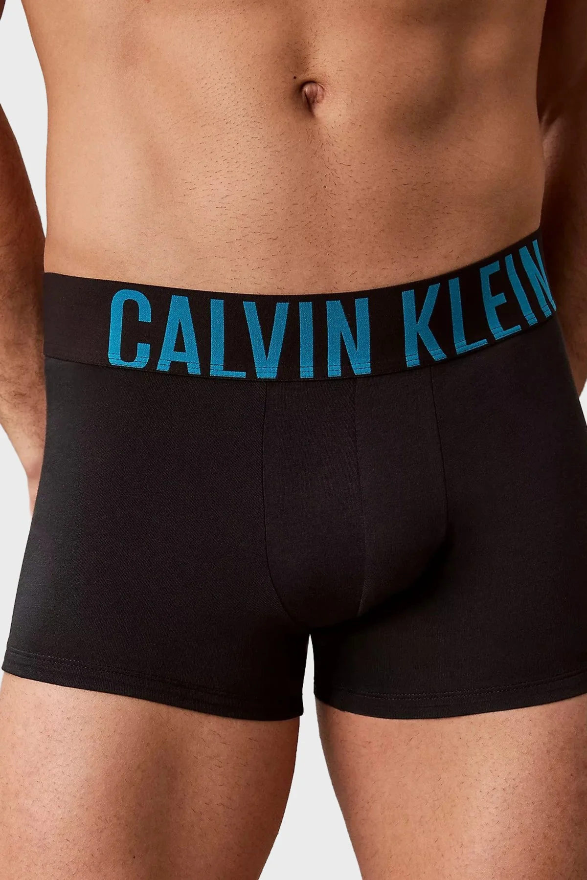 Calvin Klein Logolu Pamuklu 3 Pack 000NB3608A3YN Erkek Boxer 000NB3608A 3YN SİYAH - 5