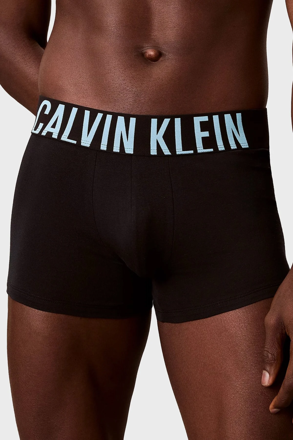 Calvin Klein Logolu Pamuklu 3 Pack 000NB3608A54L Erkek Boxer 000NB3608A 54L SİYAH - 4