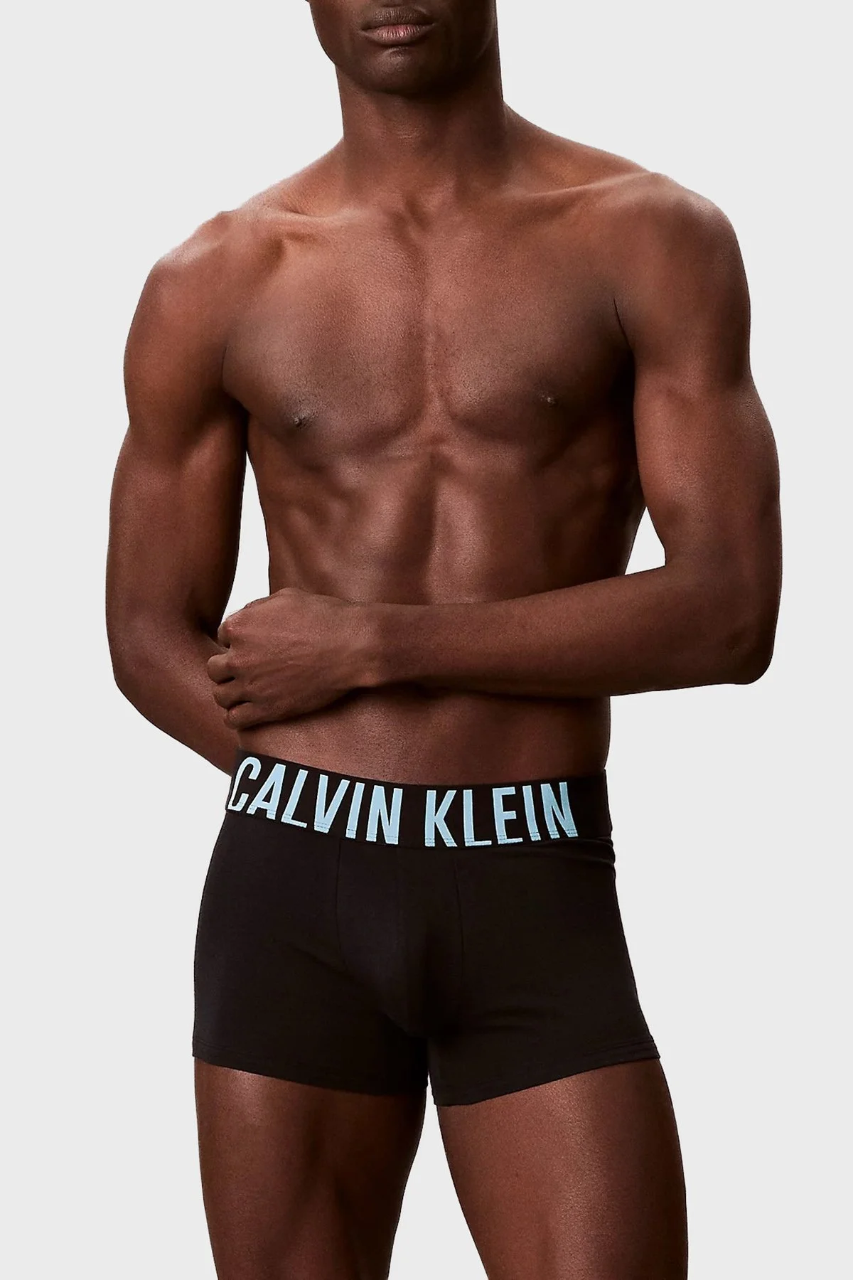 Calvin Klein Logolu Pamuklu 3 Pack 000NB3608A54L Erkek Boxer 000NB3608A 54L SİYAH - 5
