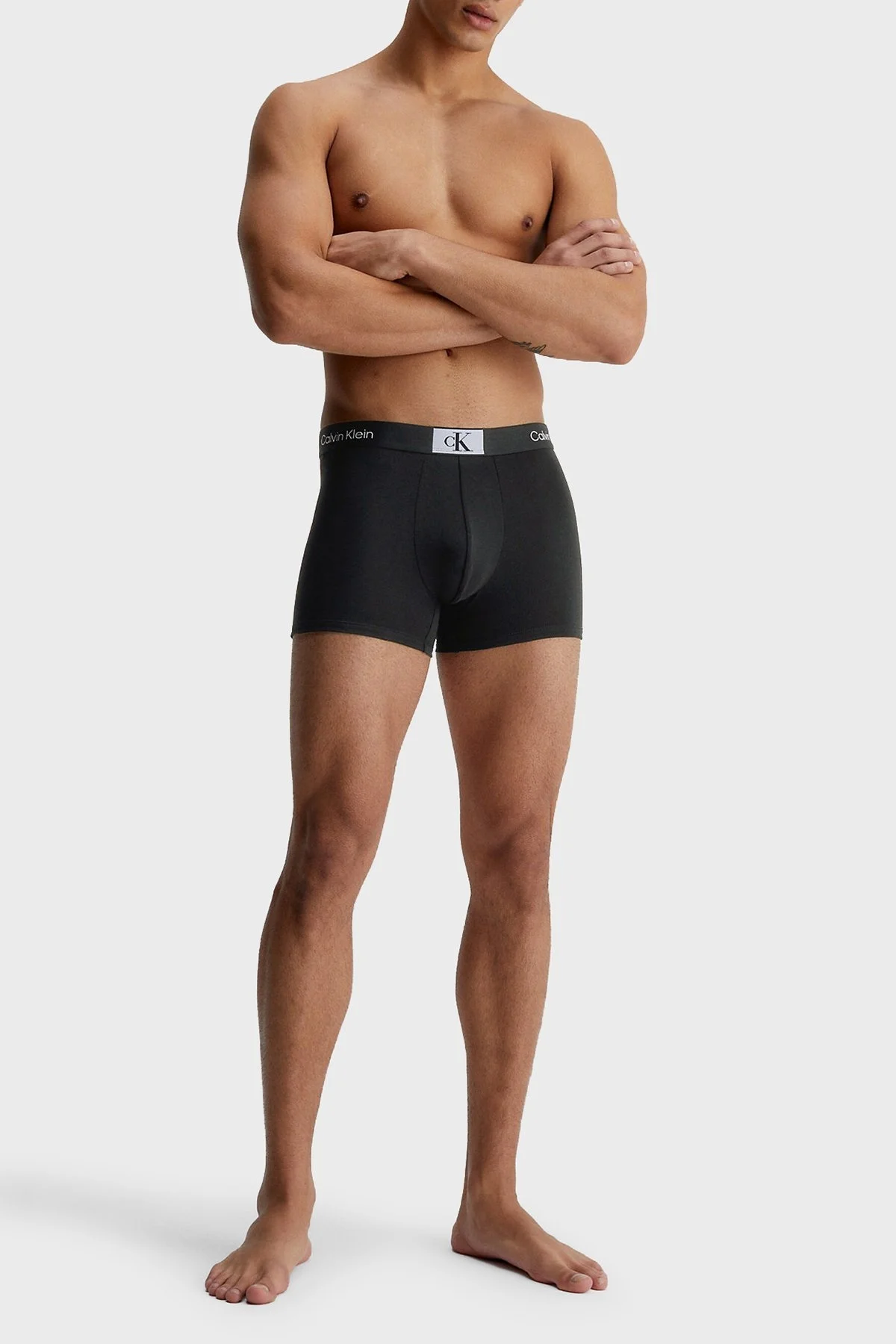 Calvin Klein Logolu Pamuklu 3 Pack Erkek Boxer 000NB3528A UB1 SİYAH - 5