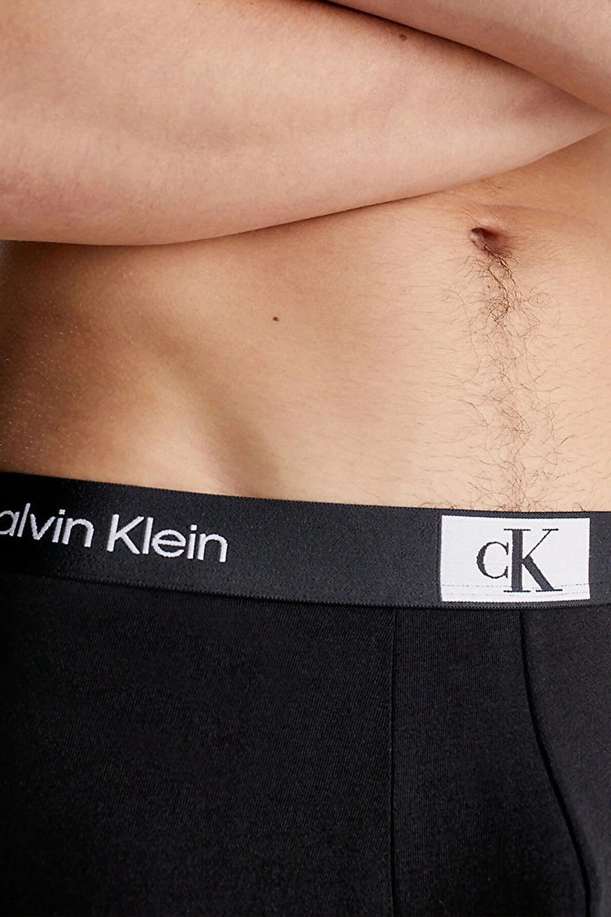 Calvin Klein Logolu Pamuklu 3 Pack Erkek Boxer 000NB3528E JGN Siyah-Gri-Siyah - 5