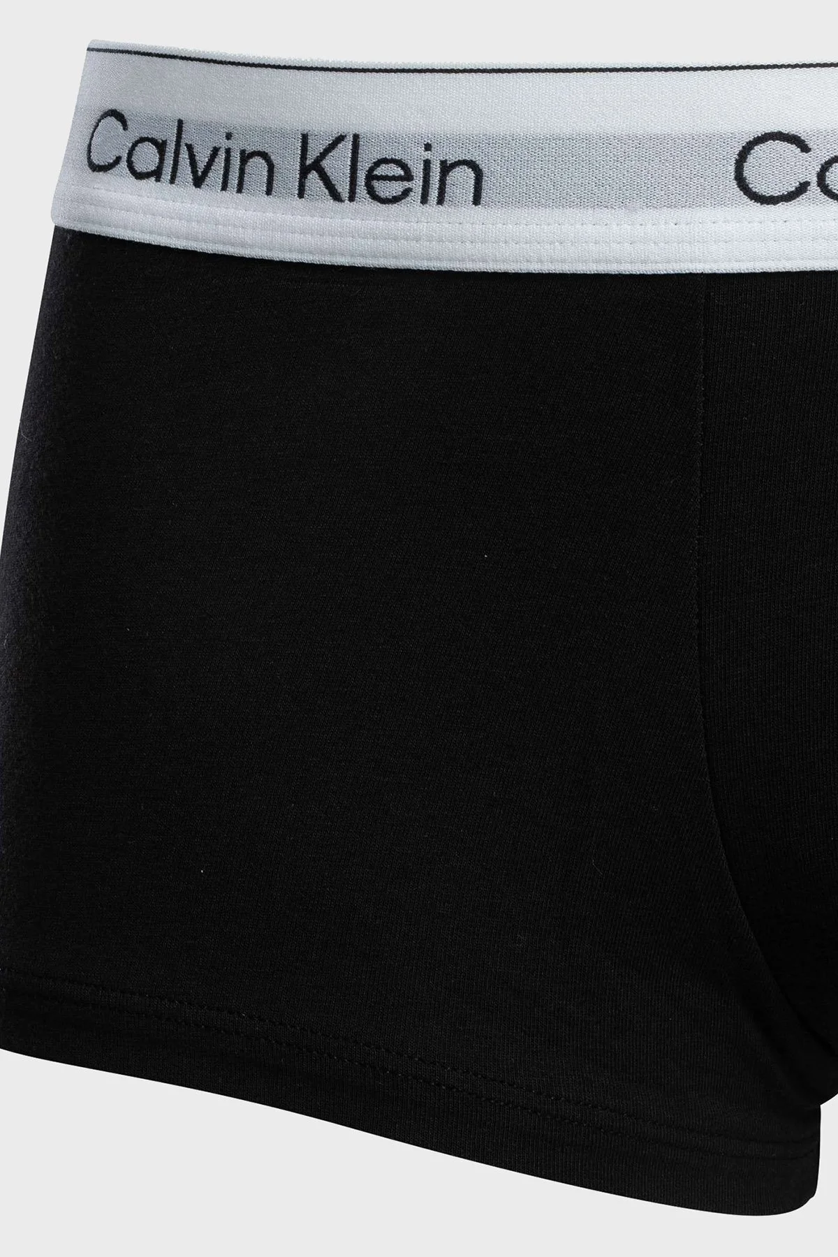 Calvin Klein Logolu Pamuklu 3 Pack LV00NB4389UB1 Erkek Boxer LV00NB4389 UB1 SİYAH - 8