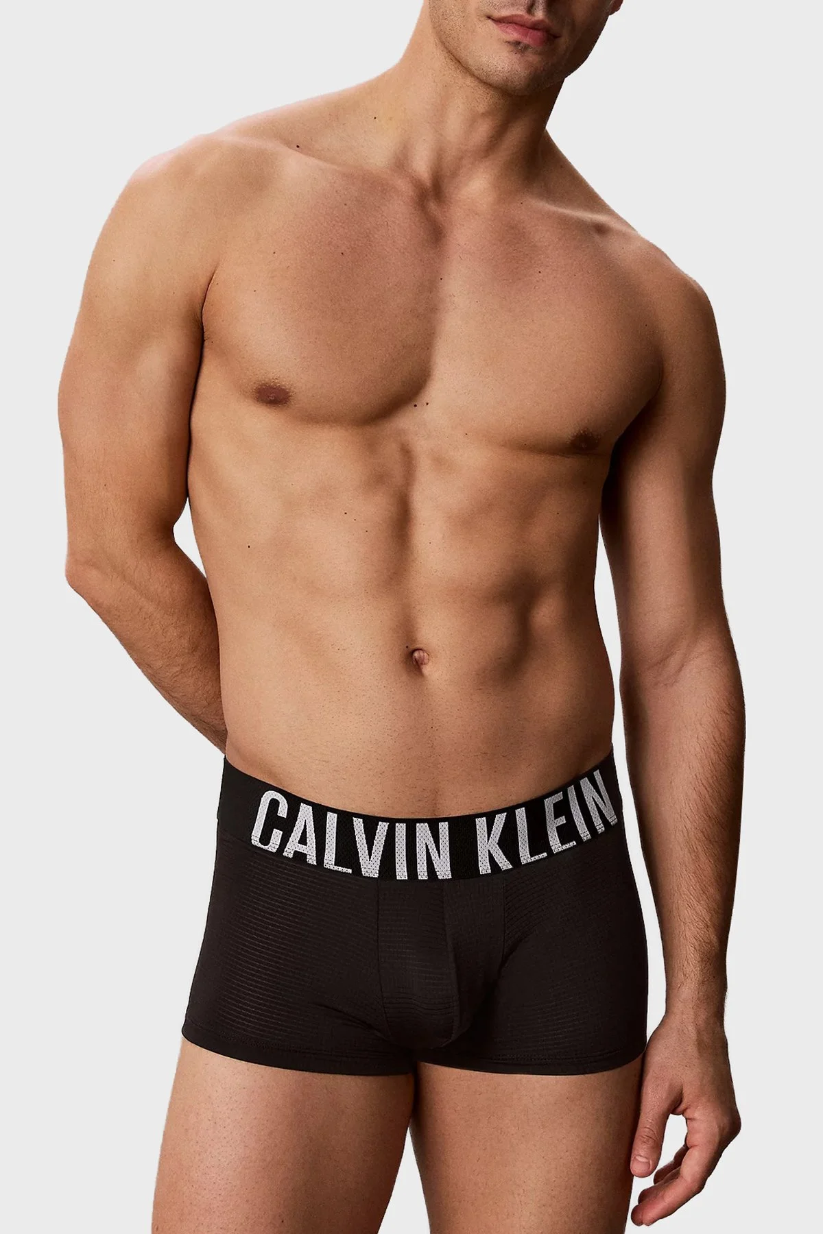 Calvin Klein Logolu Pamuklu 3 Pack LV00NB4664UB1 Erkek Boxer LV00NB4664 UB1 Siyah - 3
