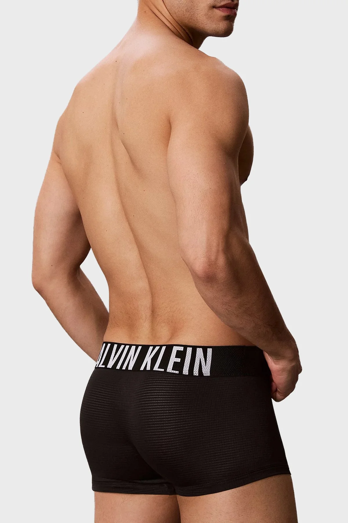 Calvin Klein Logolu Pamuklu 3 Pack LV00NB4664UB1 Erkek Boxer LV00NB4664 UB1 Siyah - 6